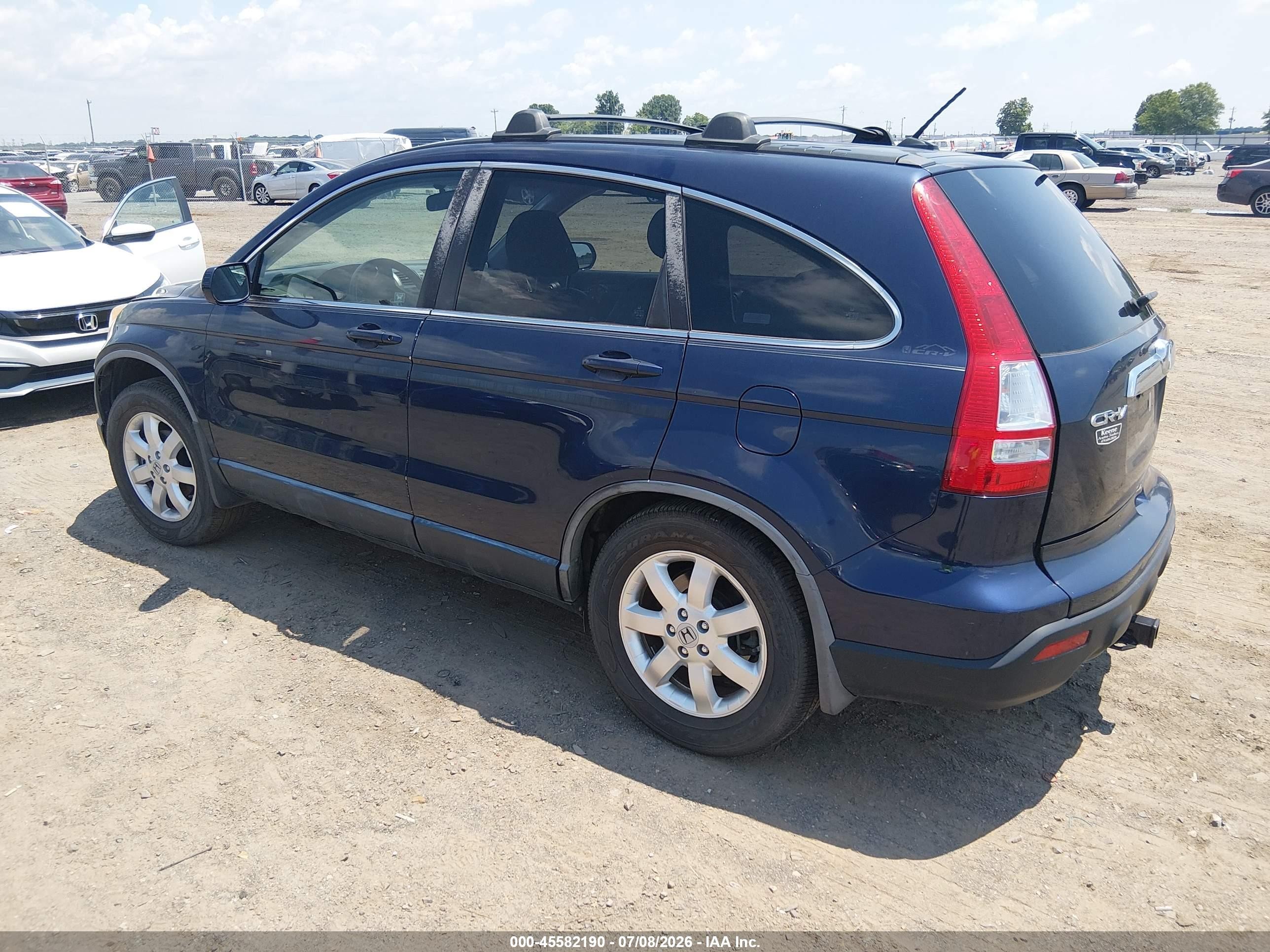 2008 Honda Cr-v Ex-l Dark Blue vin: JHLRE38798C026623