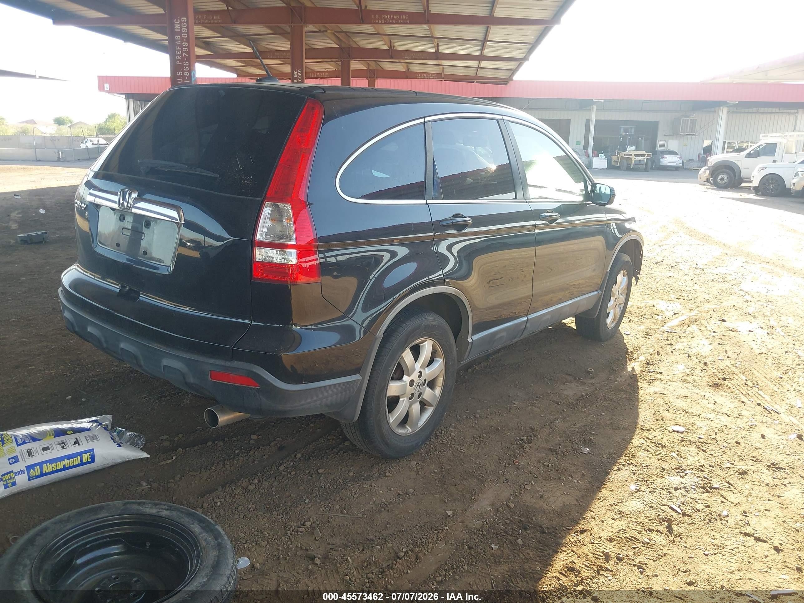 2008 Honda Cr-v Ex-l Black vin: JHLRE38798C043955