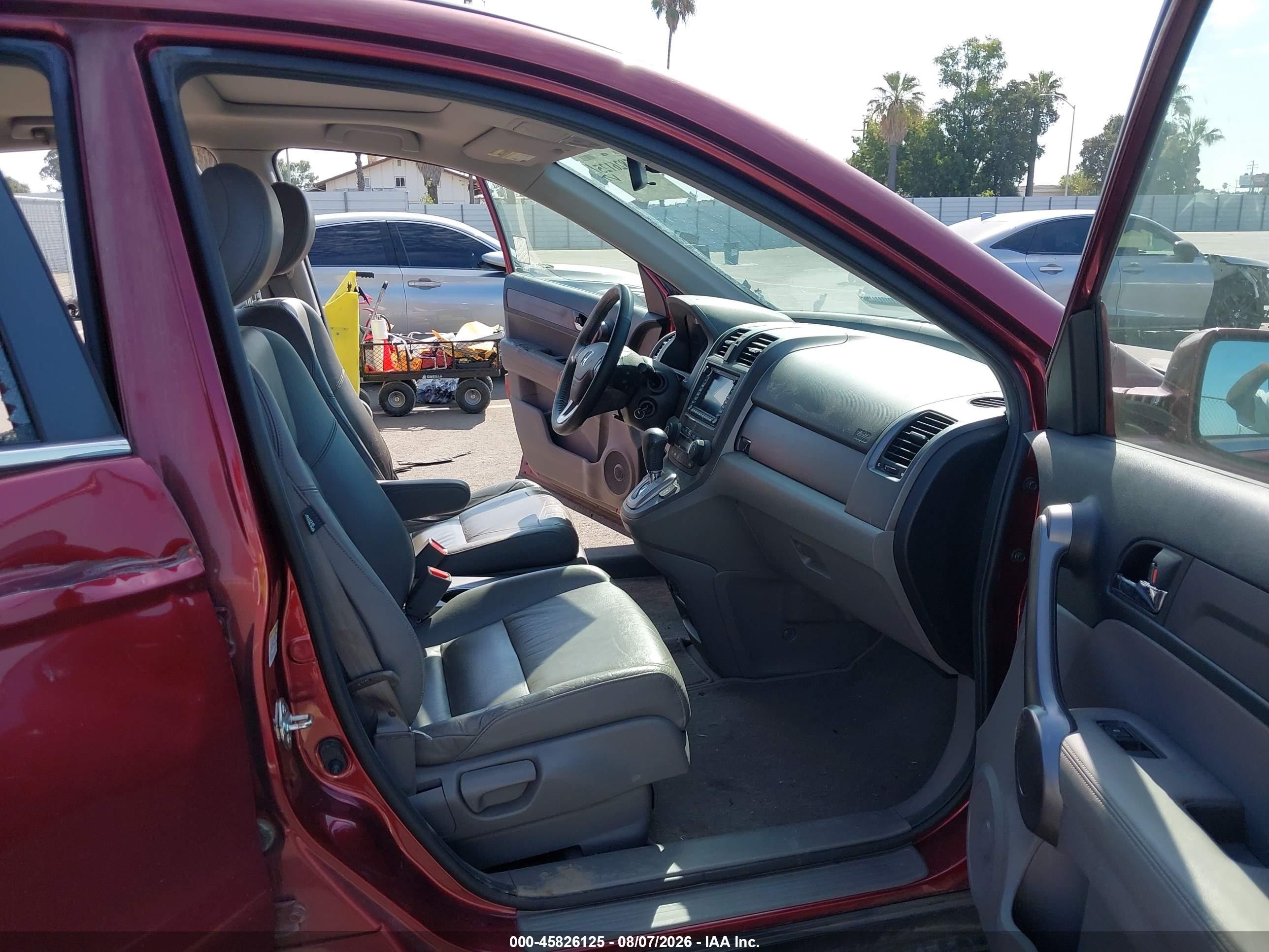 2008 Honda Cr-v Ex-l Burgundy vin: JHLRE38798C044555