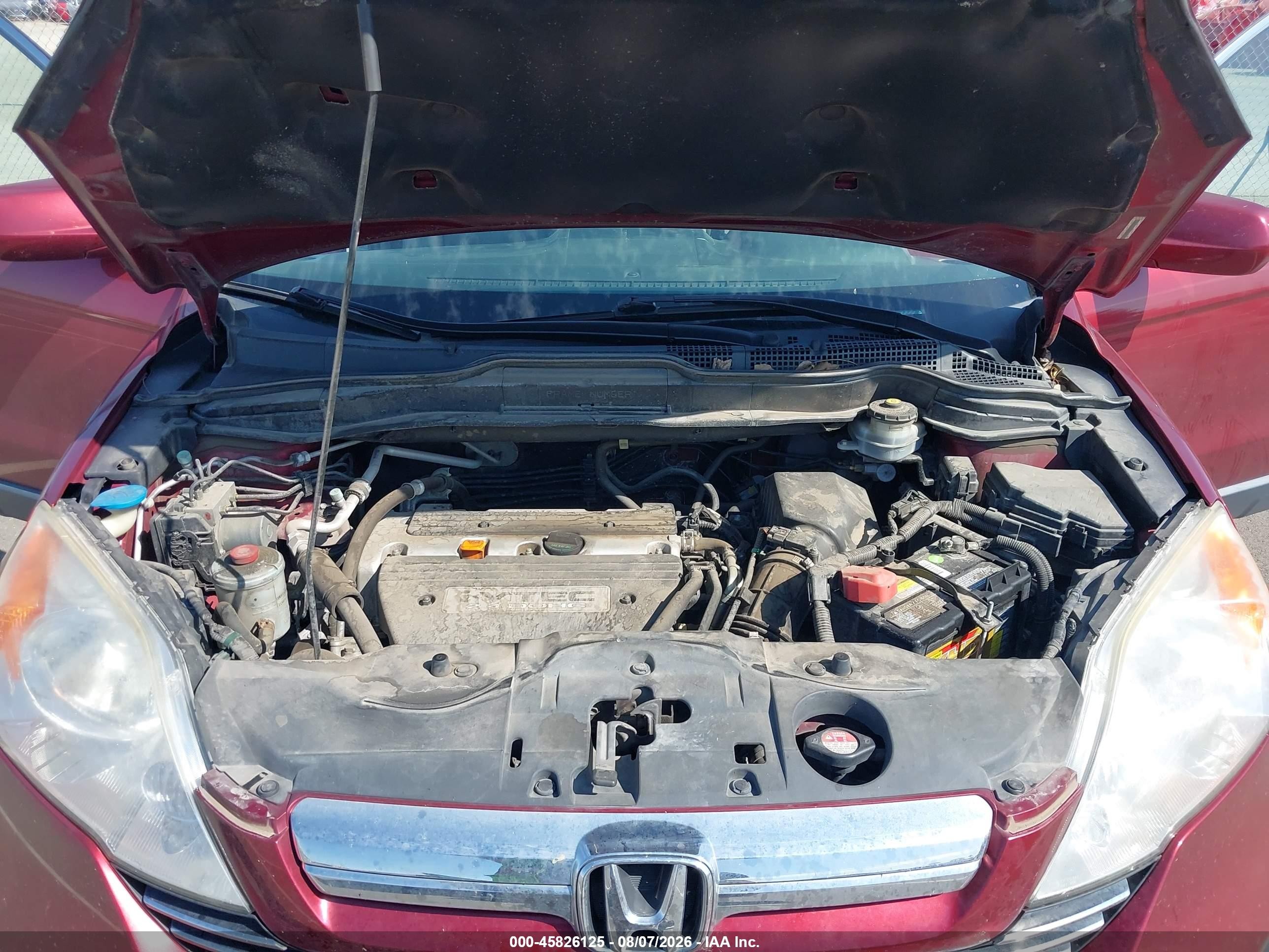2008 Honda Cr-v Ex-l Burgundy vin: JHLRE38798C044555