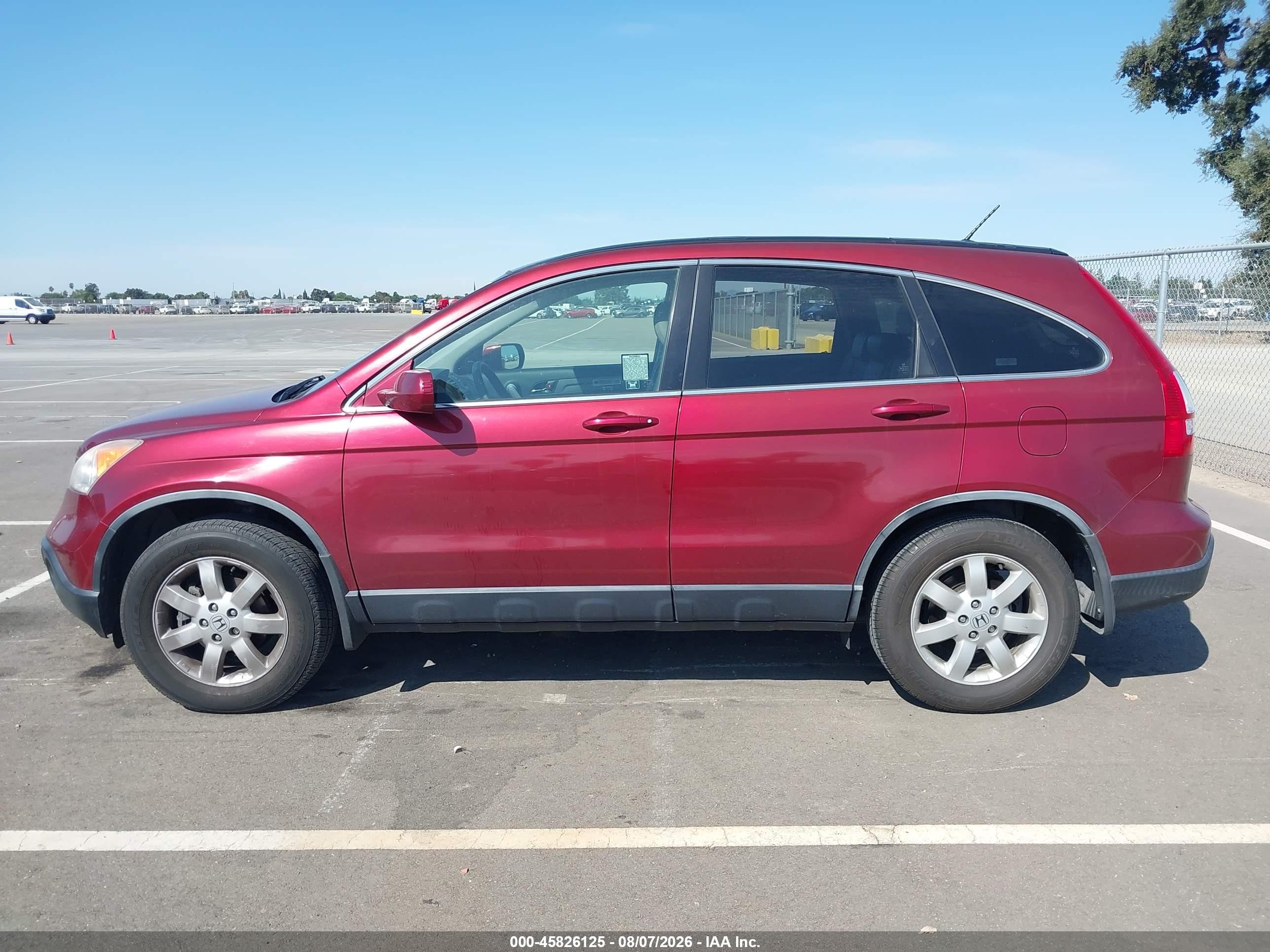 2008 Honda Cr-v Ex-l Burgundy vin: JHLRE38798C044555