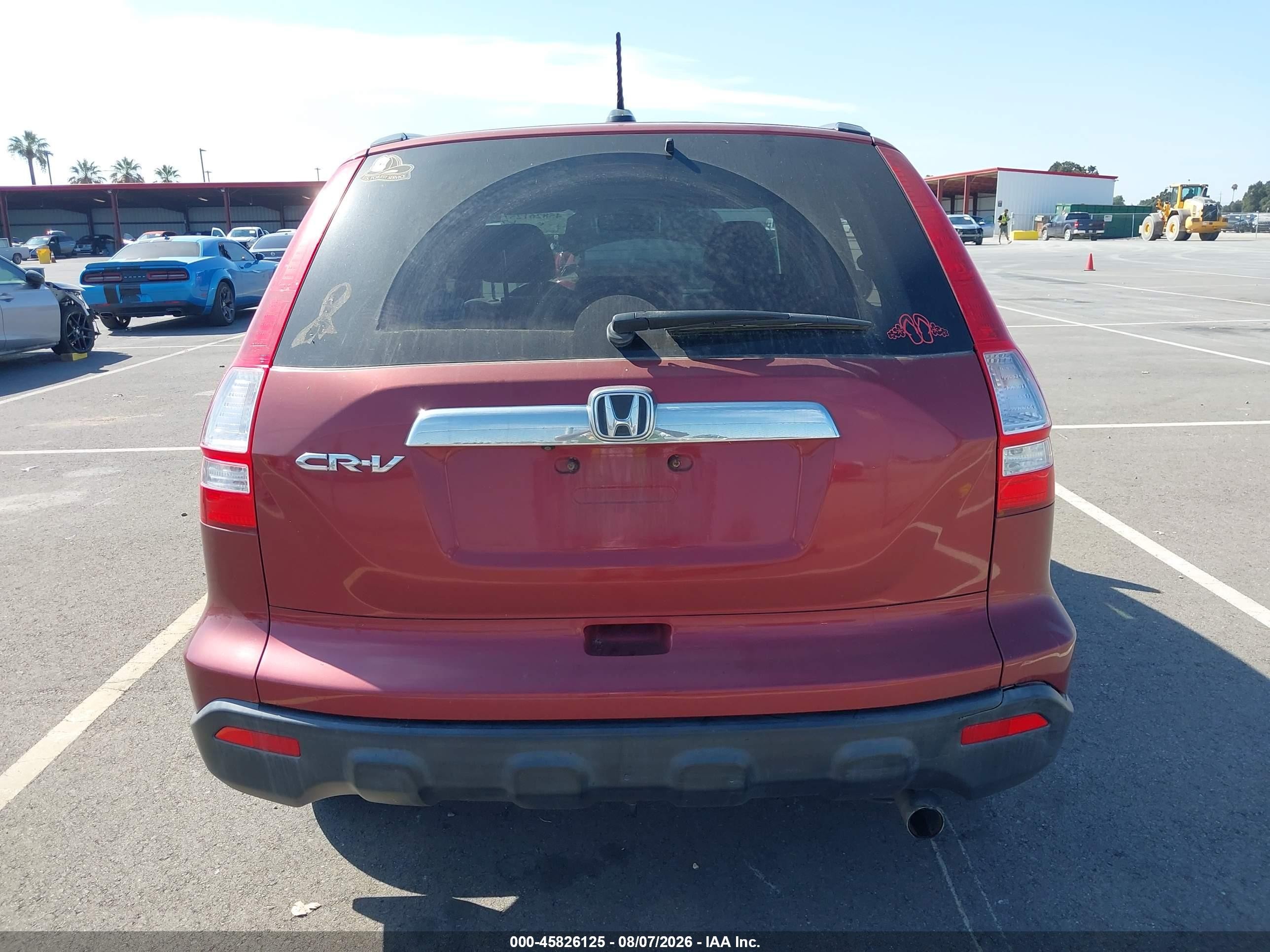 2008 Honda Cr-v Ex-l Burgundy vin: JHLRE38798C044555