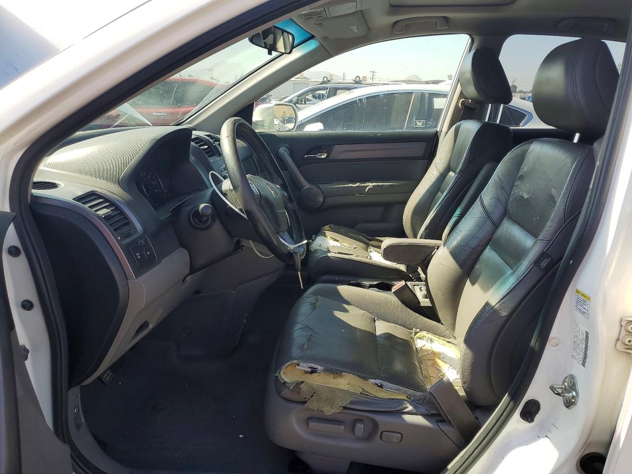 2008 Honda Cr-v Exl White vin: JHLRE38798C047052