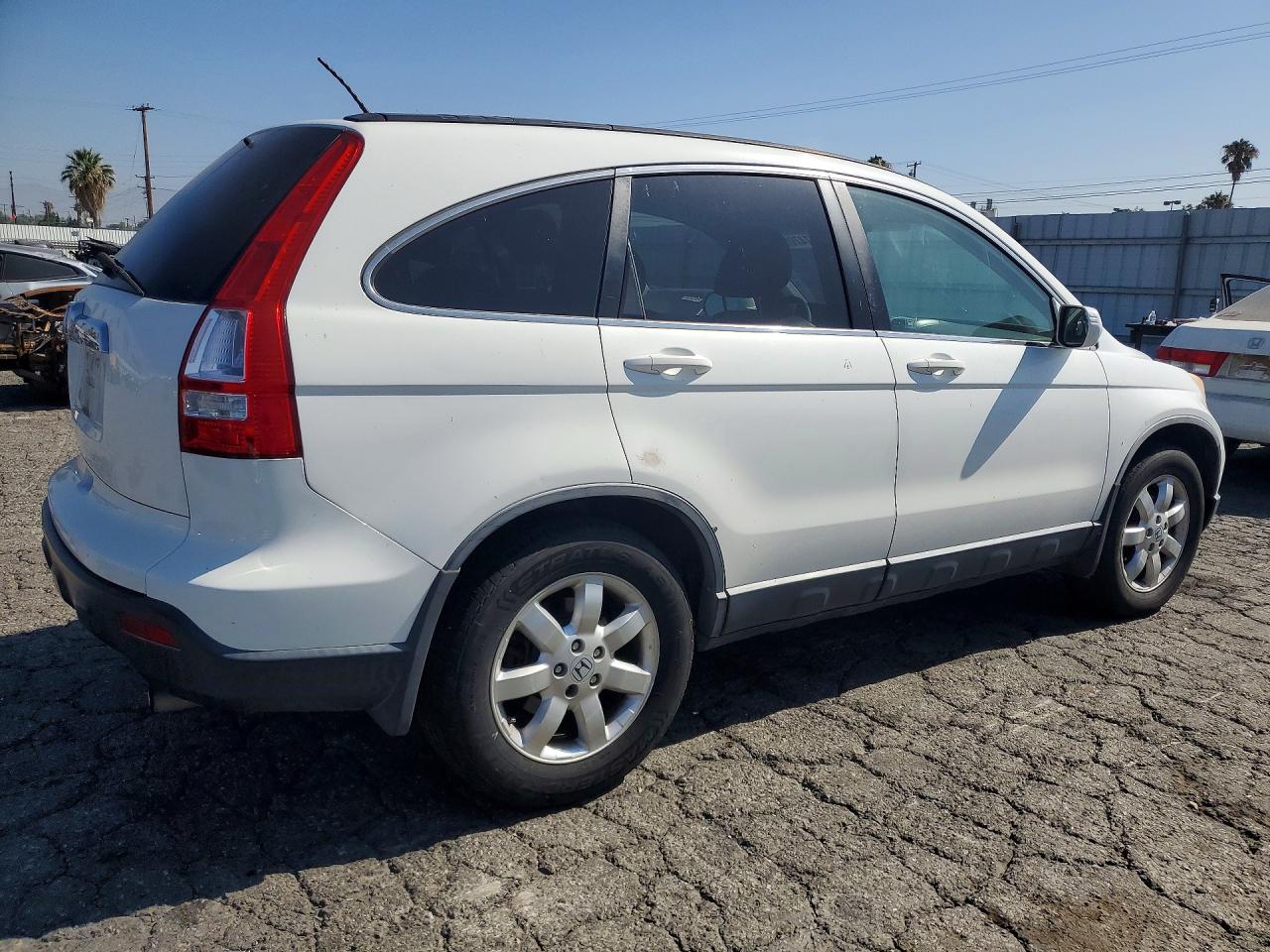 2008 Honda Cr-v Exl White vin: JHLRE38798C047052