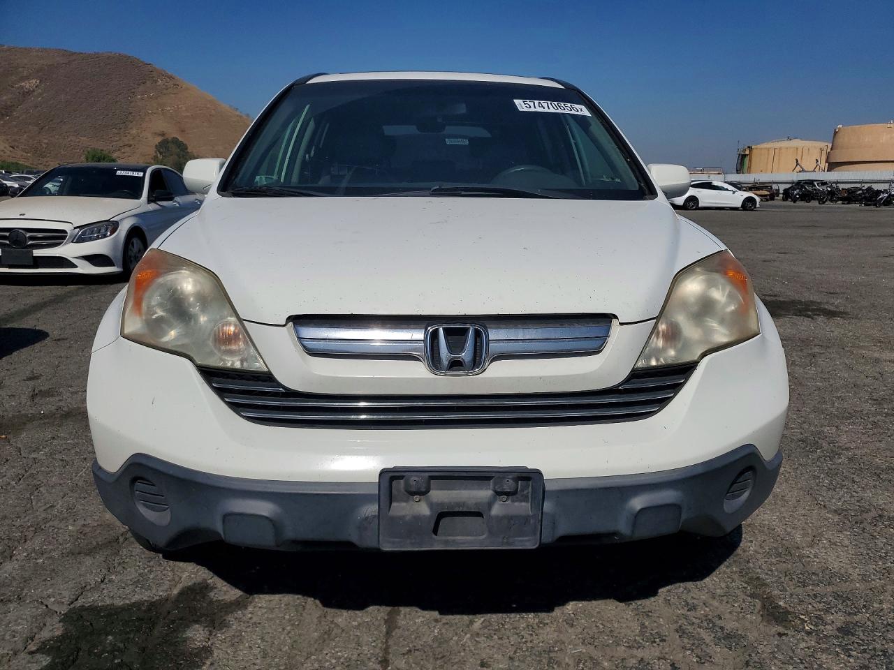 2008 Honda Cr-v Exl White vin: JHLRE38798C047052