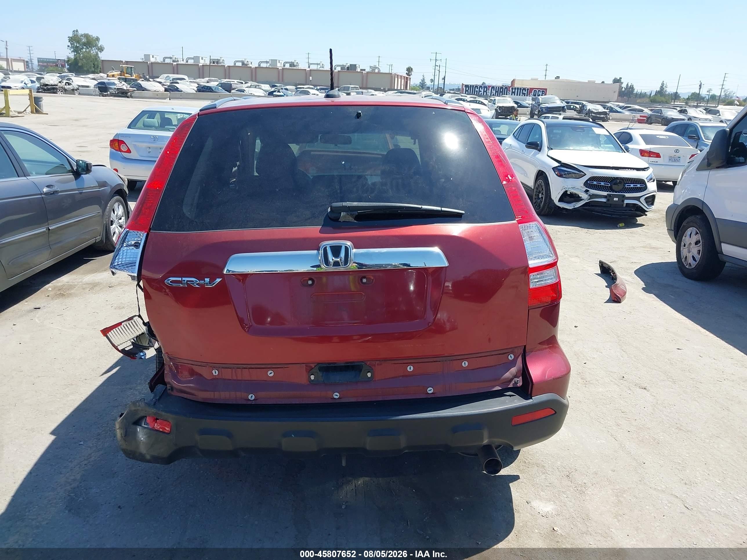 2008 Honda Cr-v Ex-l Red vin: JHLRE38798C054955