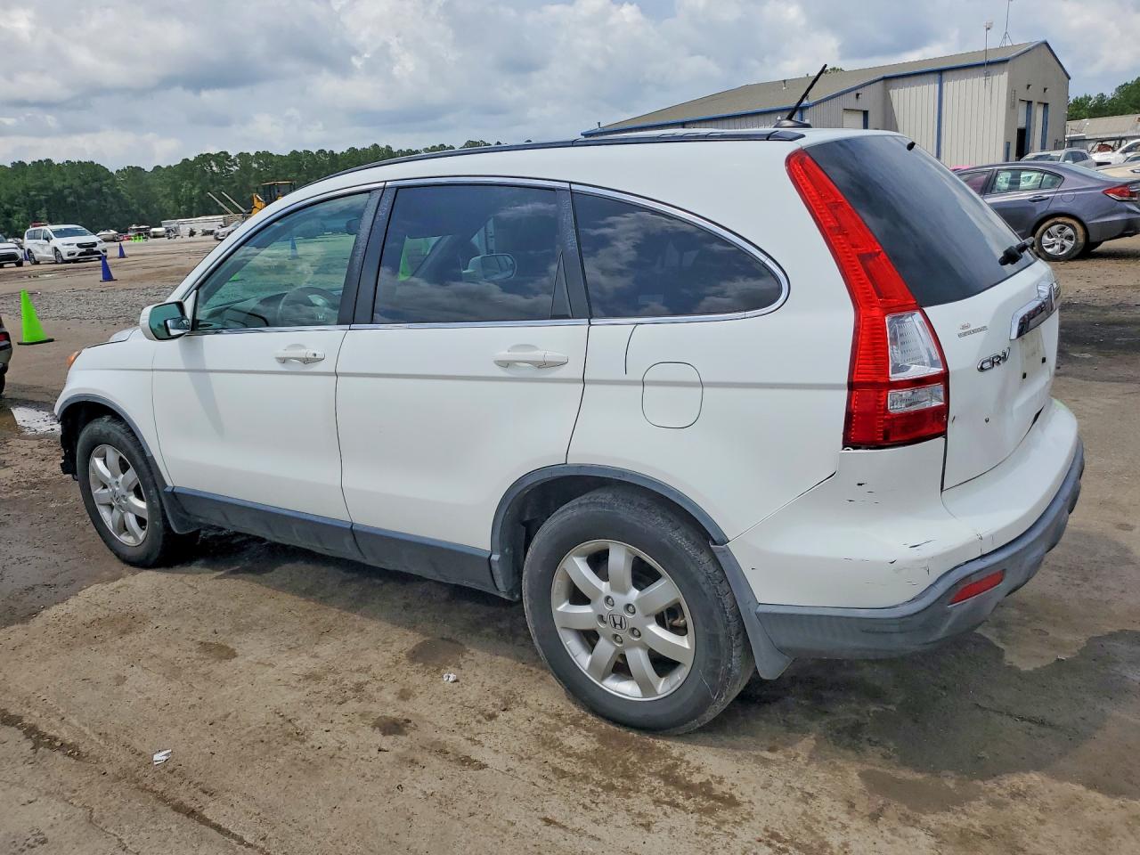 2009 Honda Cr-v Exl White vin: JHLRE38799C014778