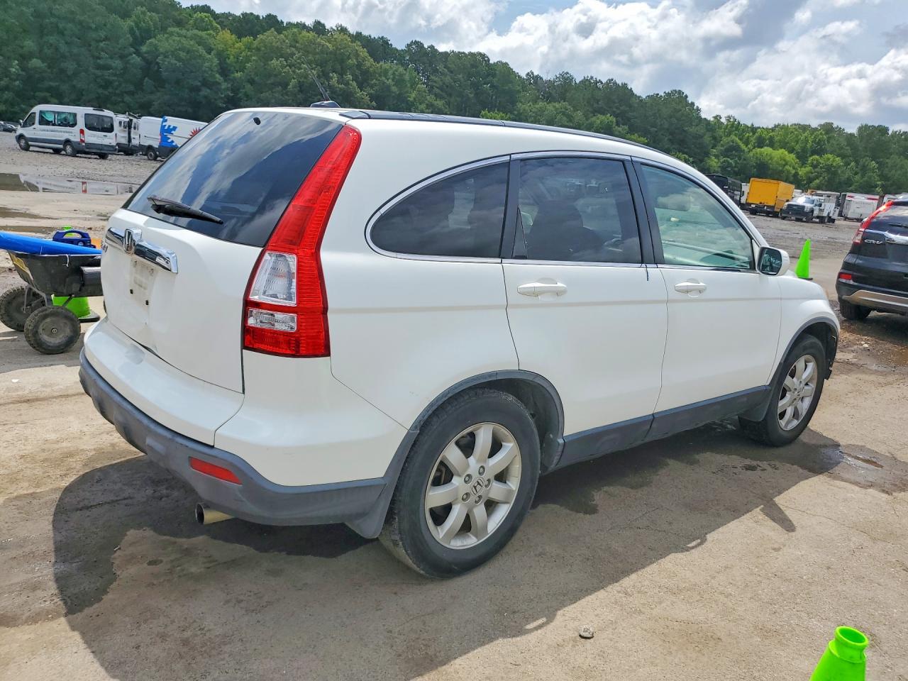 2009 Honda Cr-v Exl White vin: JHLRE38799C014778