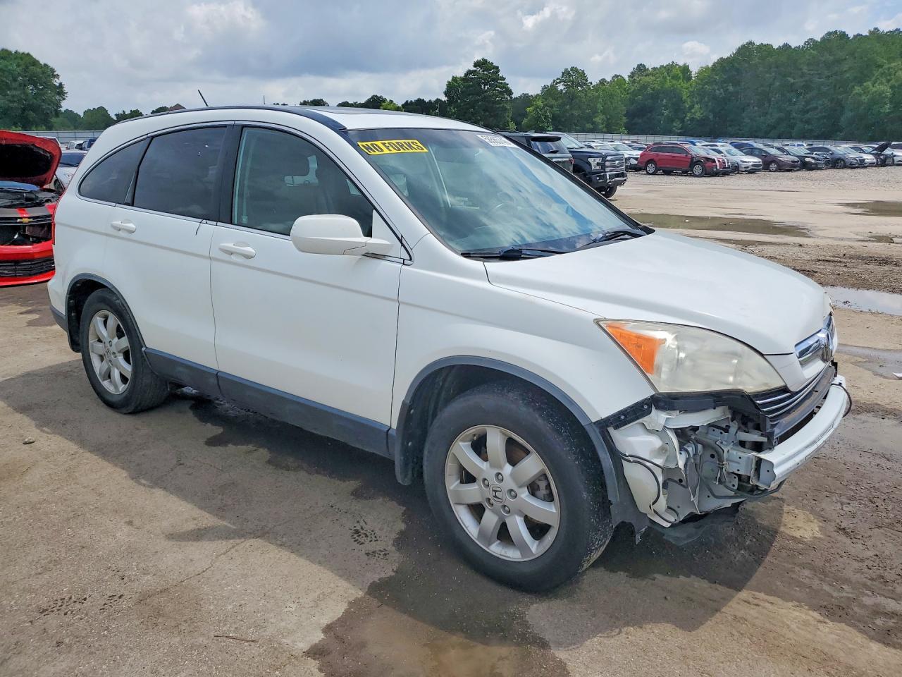 2009 Honda Cr-v Exl White vin: JHLRE38799C014778