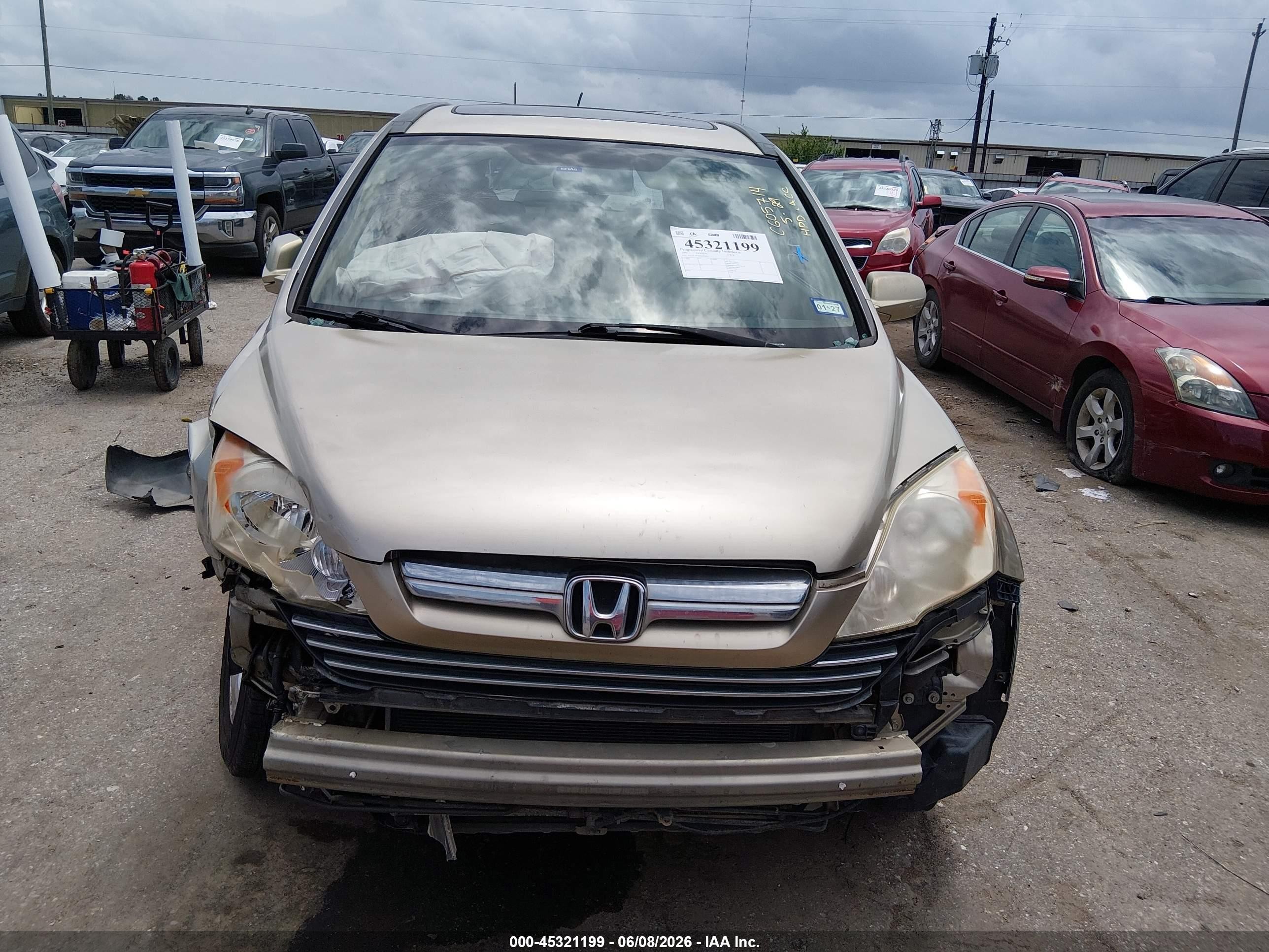 2007 Honda Cr-v Ex-l Tan vin: JHLRE387X7C003091