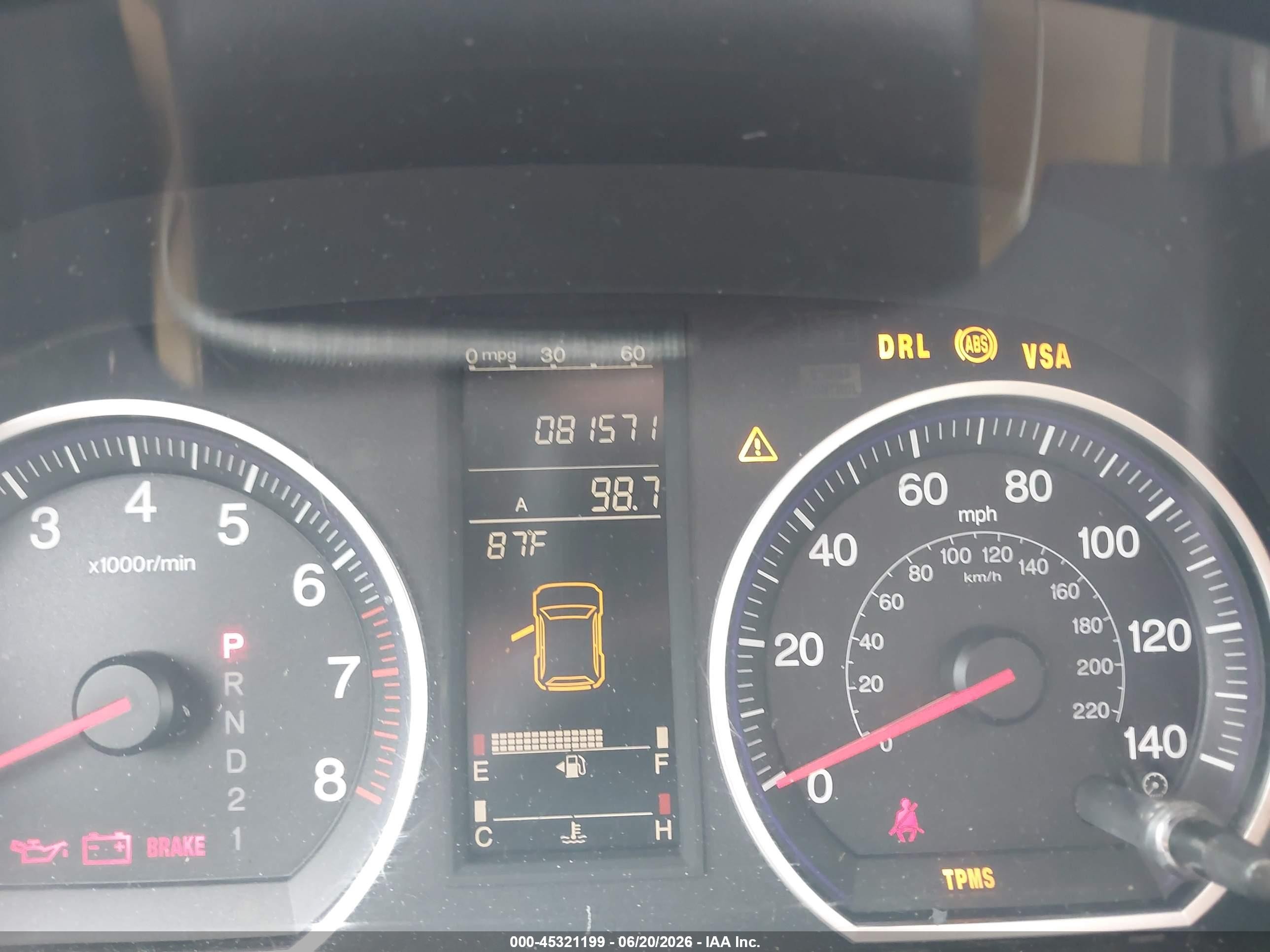 2007 Honda Cr-v Ex-l Tan vin: JHLRE387X7C003091