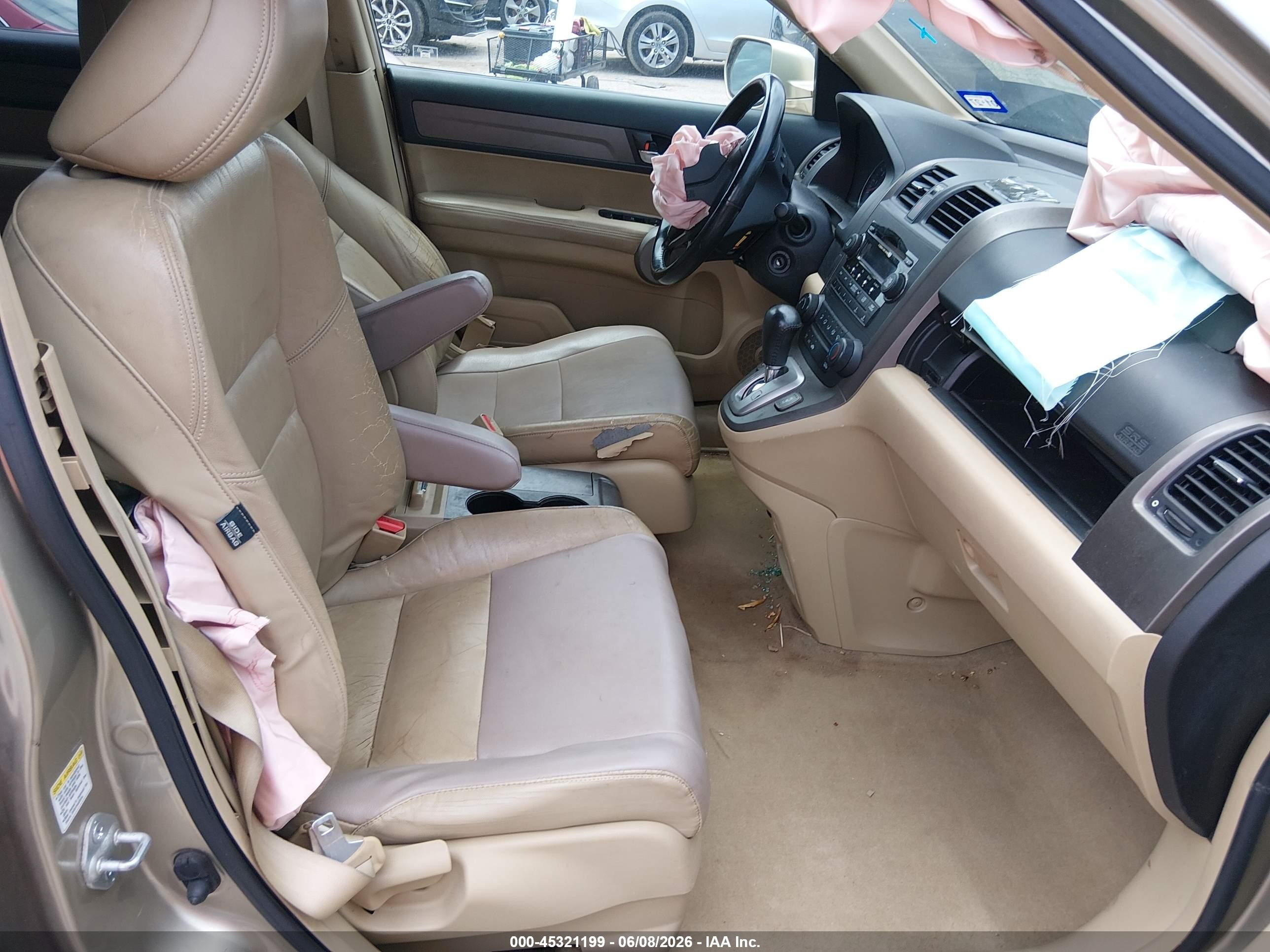 2007 Honda Cr-v Ex-l Tan vin: JHLRE387X7C003091