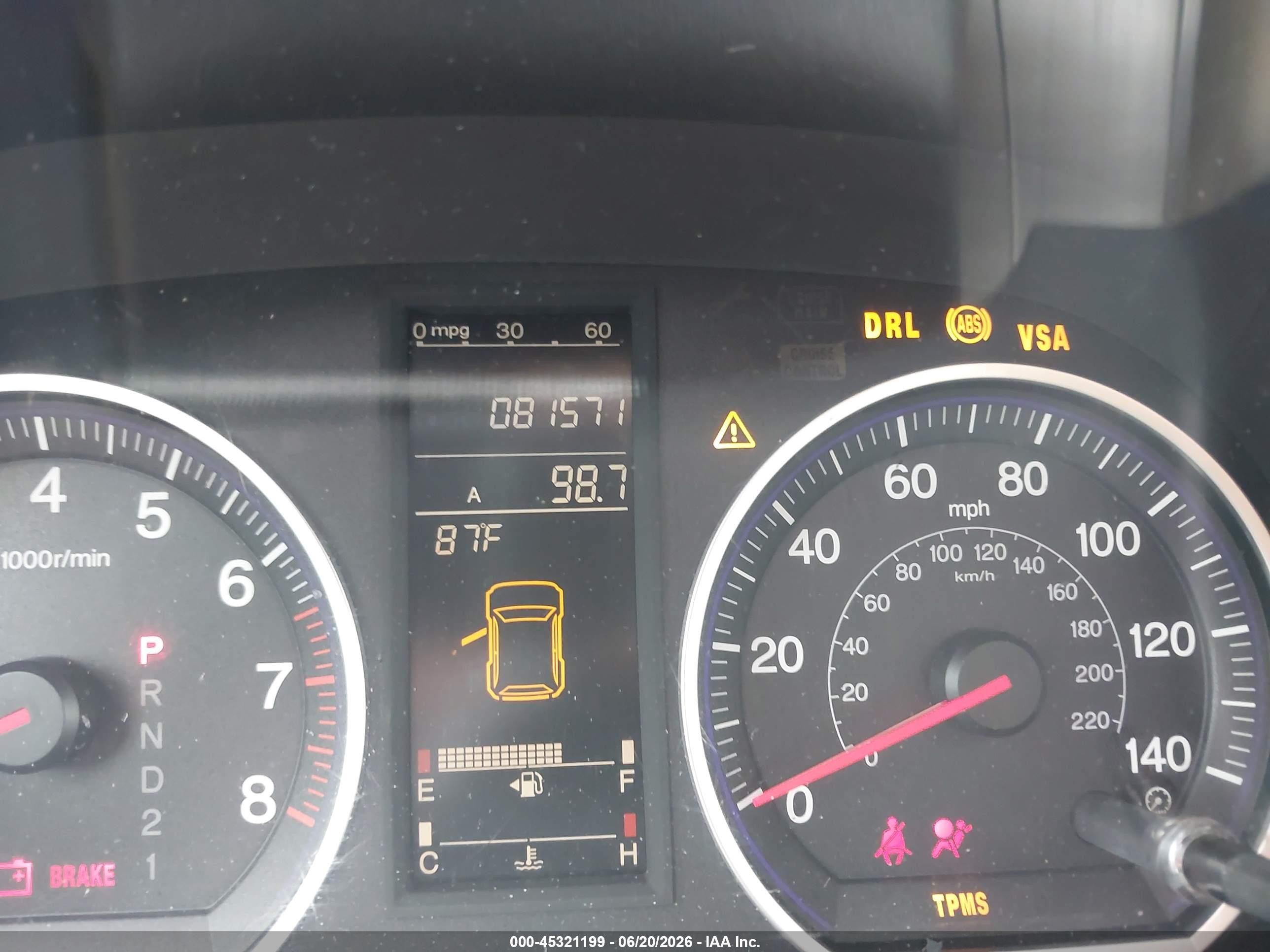 2007 Honda Cr-v Ex-l Tan vin: JHLRE387X7C003091