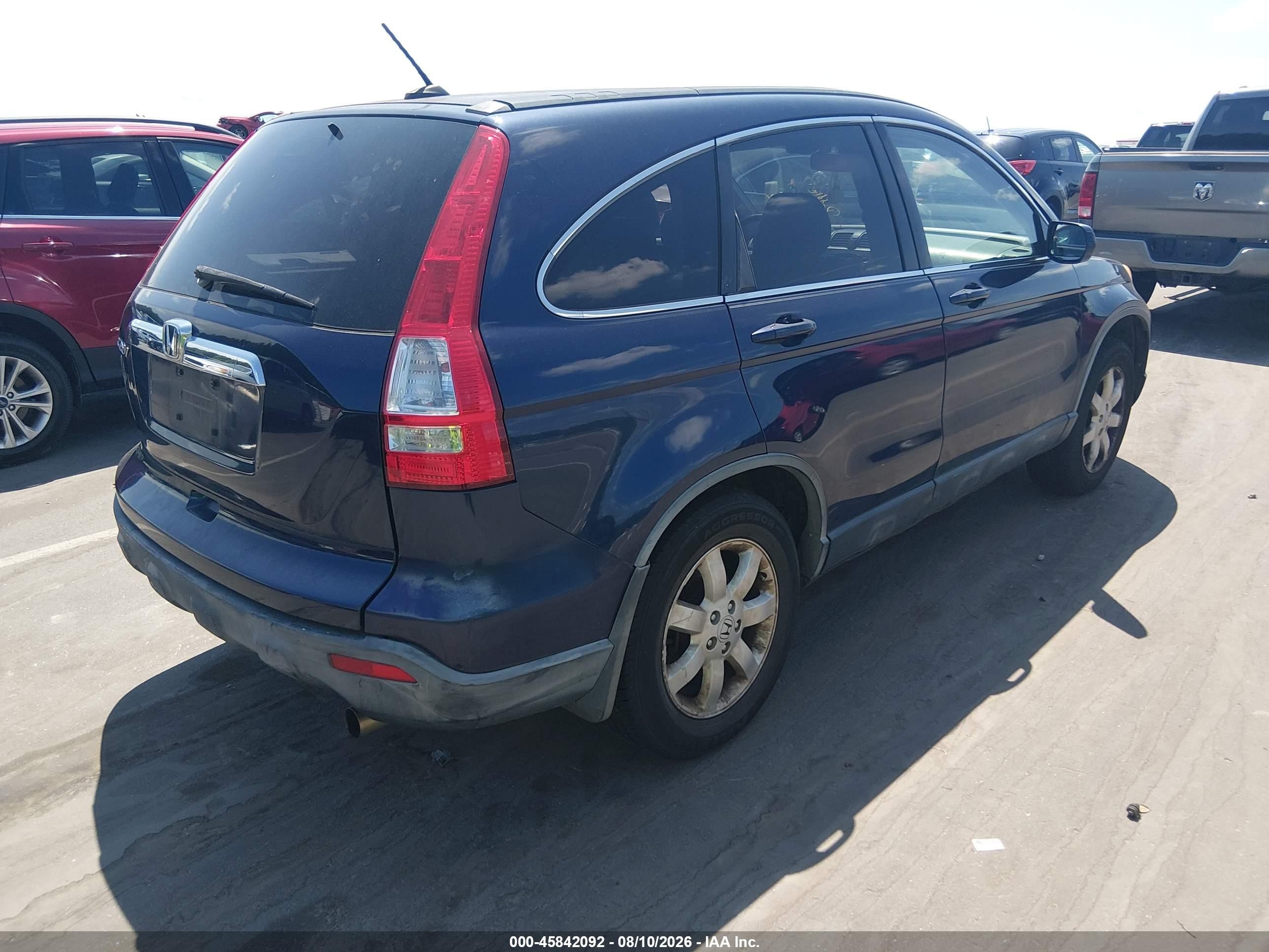 2007 Honda Cr-v Ex-l Blue vin: JHLRE387X7C007111