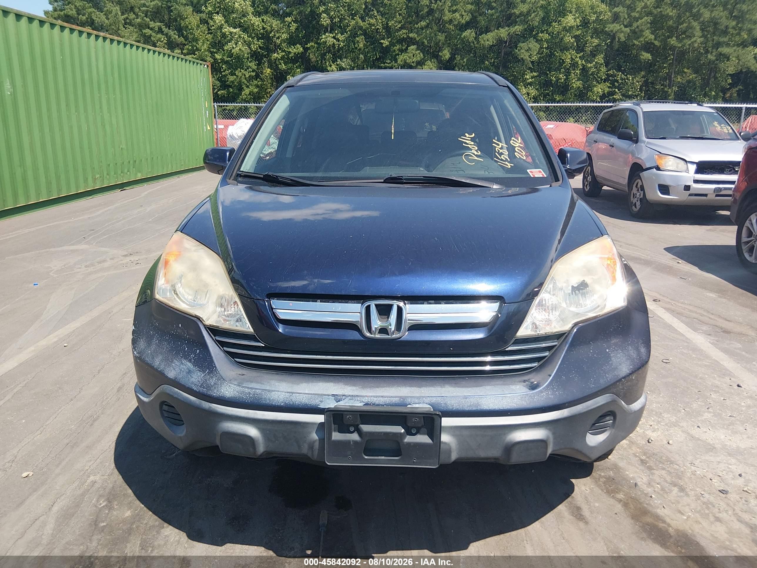 2007 Honda Cr-v Ex-l Blue vin: JHLRE387X7C007111
