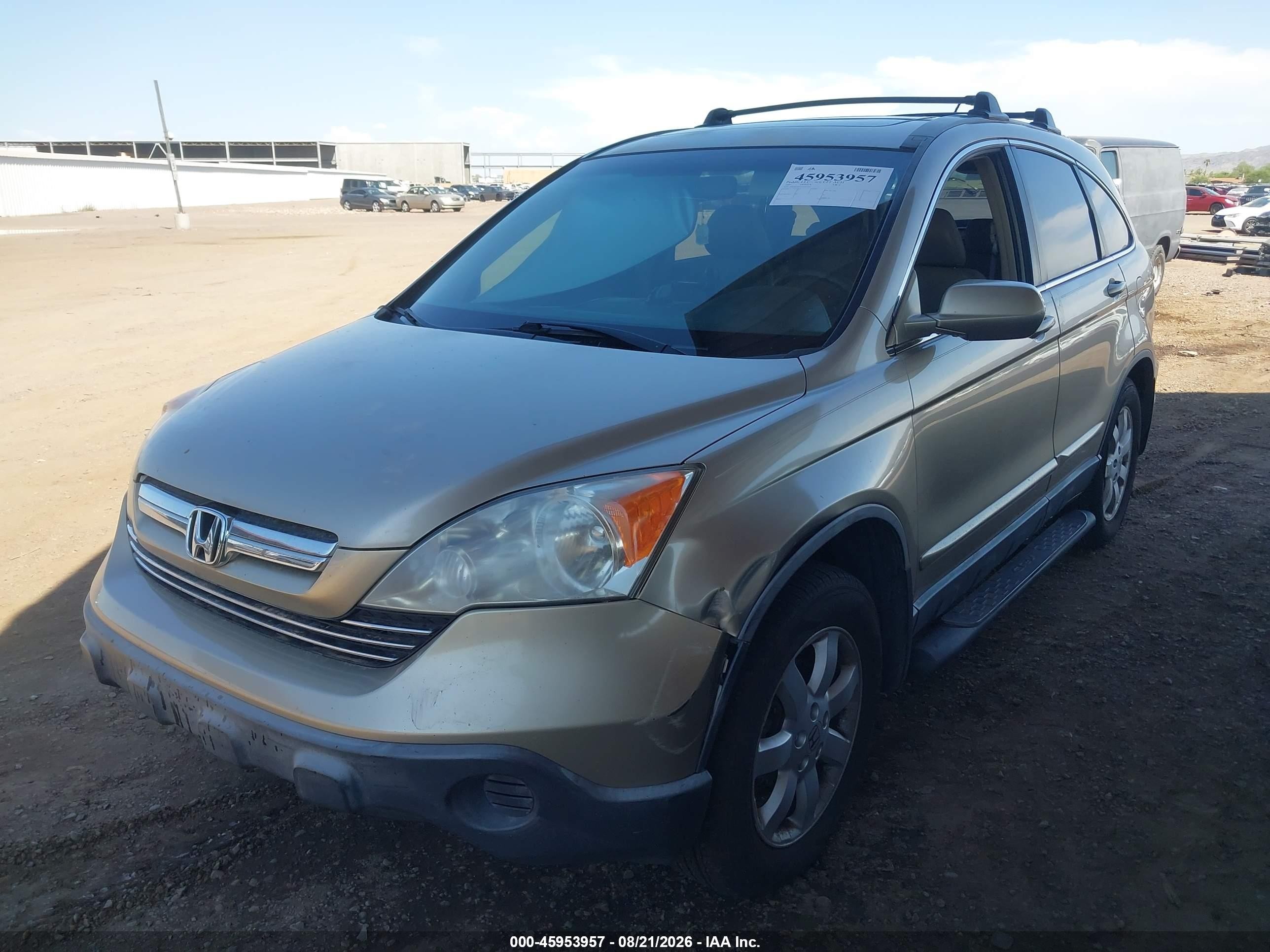 2007 Honda Cr-v Ex-l Коричневый vin: JHLRE387X7C007707
