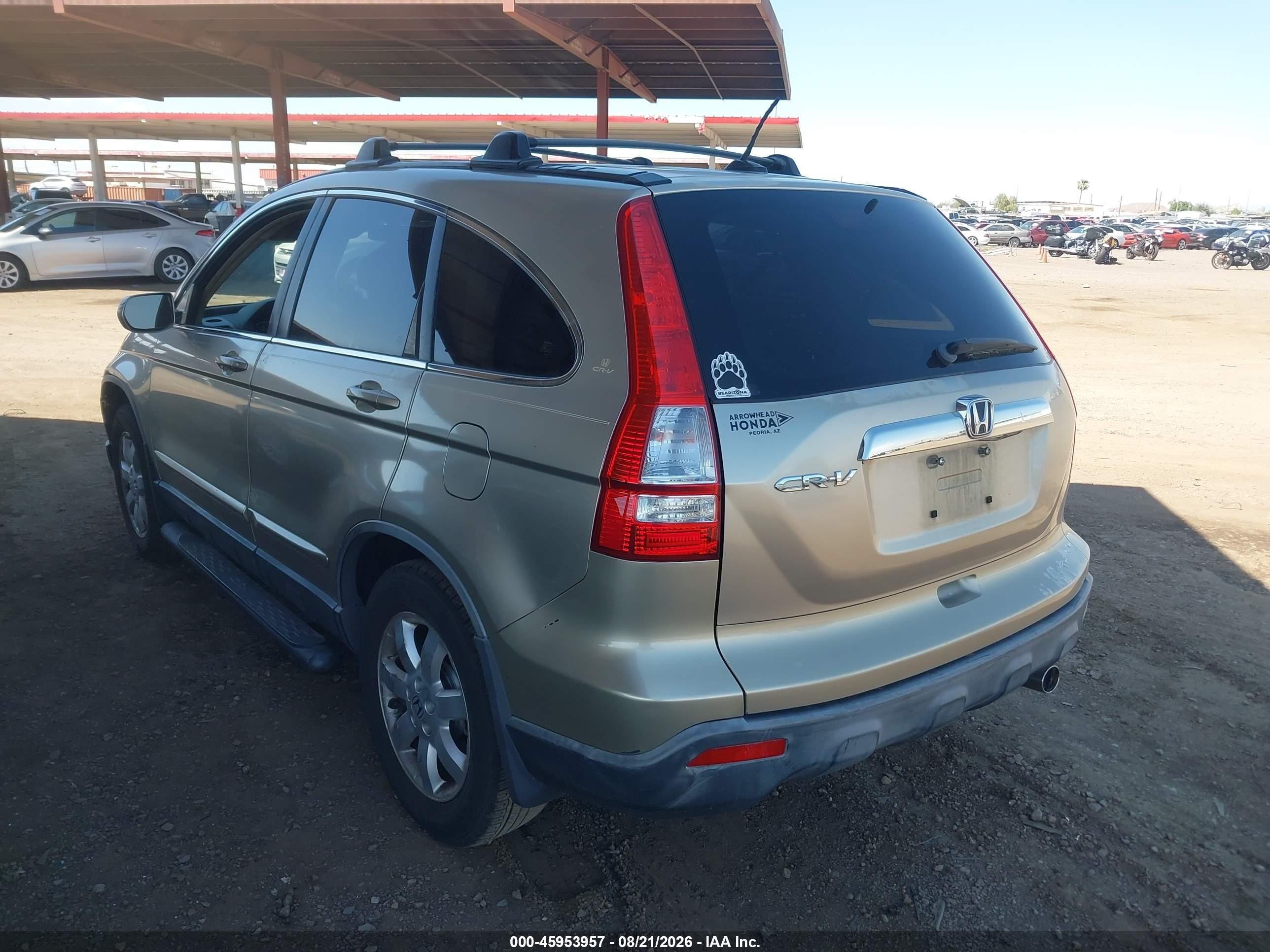 2007 Honda Cr-v Ex-l Коричневый vin: JHLRE387X7C007707