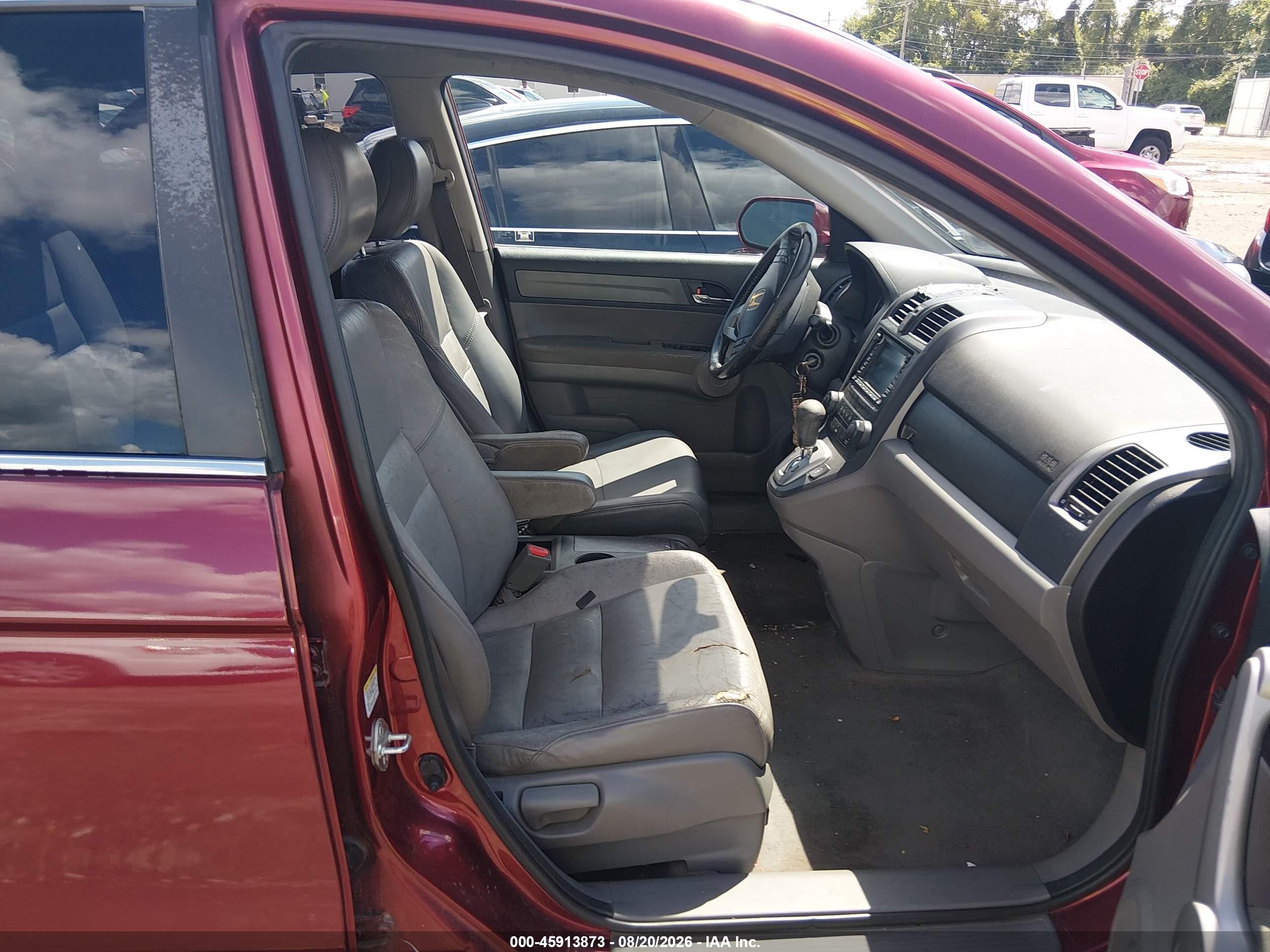 2007 Honda Cr-v Ex-l Burgundy vin: JHLRE387X7C019002