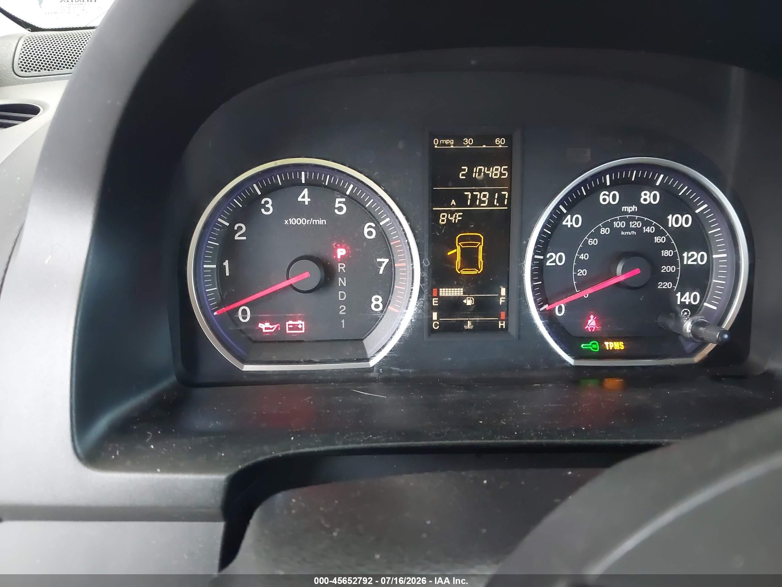 2007 Honda Cr-v Ex-l Light Blue vin: JHLRE387X7C036351
