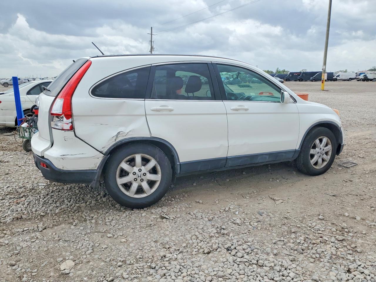 2007 Honda Cr-v Exl White vin: JHLRE387X7C042909