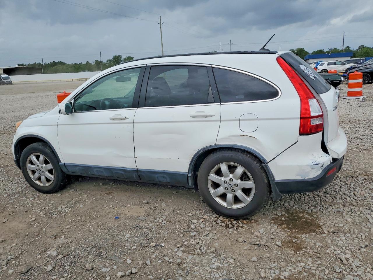 2007 Honda Cr-v Exl White vin: JHLRE387X7C042909