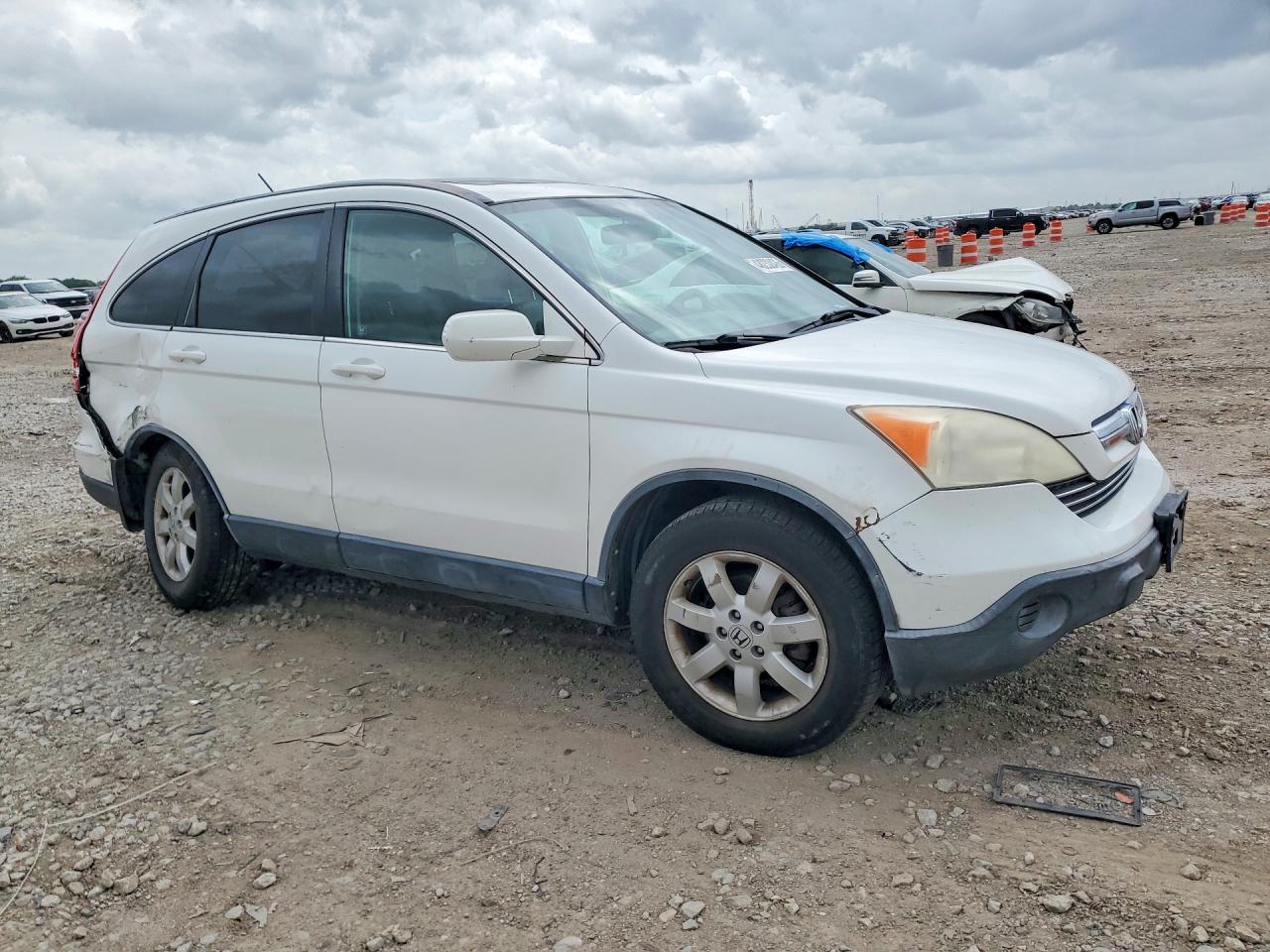 2007 Honda Cr-v Exl White vin: JHLRE387X7C042909