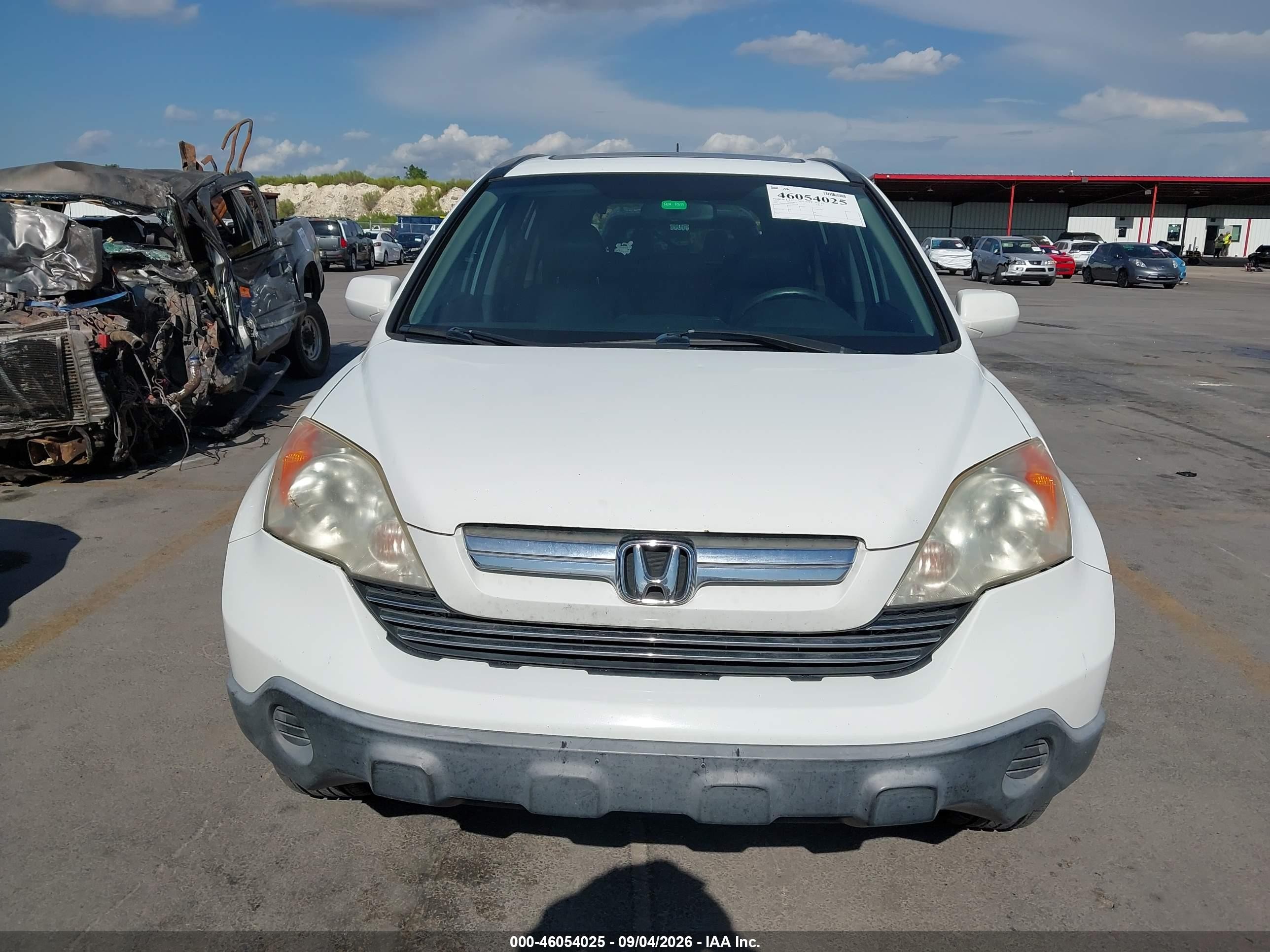 2007 Honda Cr-v Ex-l White vin: JHLRE387X7C053148