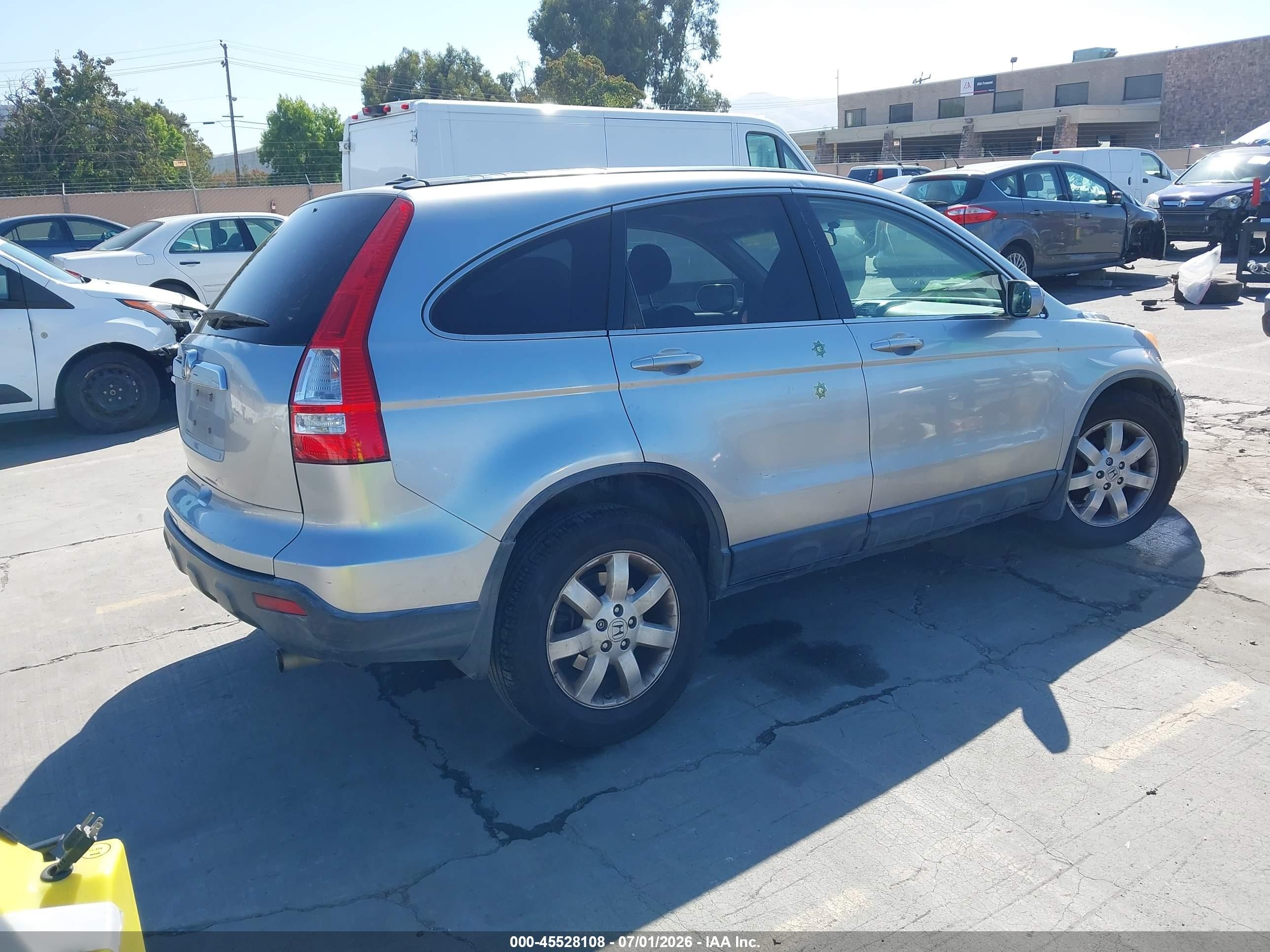 2007 Honda Cr-v Ex-l Silver vin: JHLRE387X7C057314