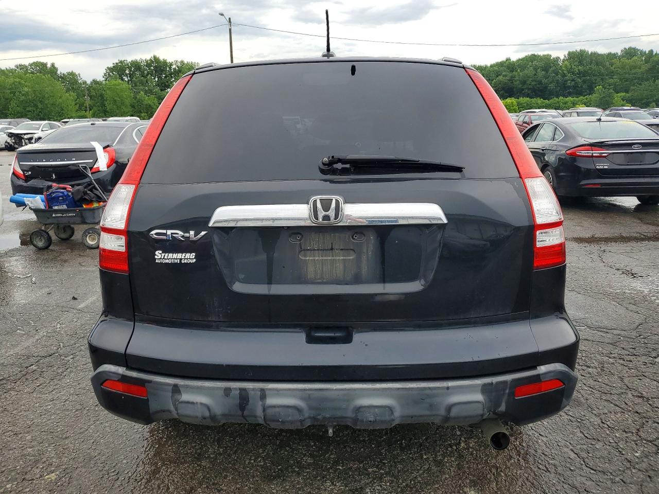 2007 Honda Cr-v Exl Black vin: JHLRE387X7C071648