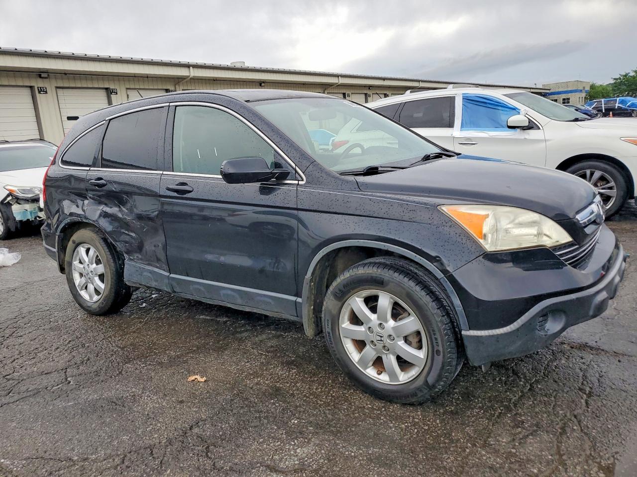 2007 Honda Cr-v Exl Black vin: JHLRE387X7C071648