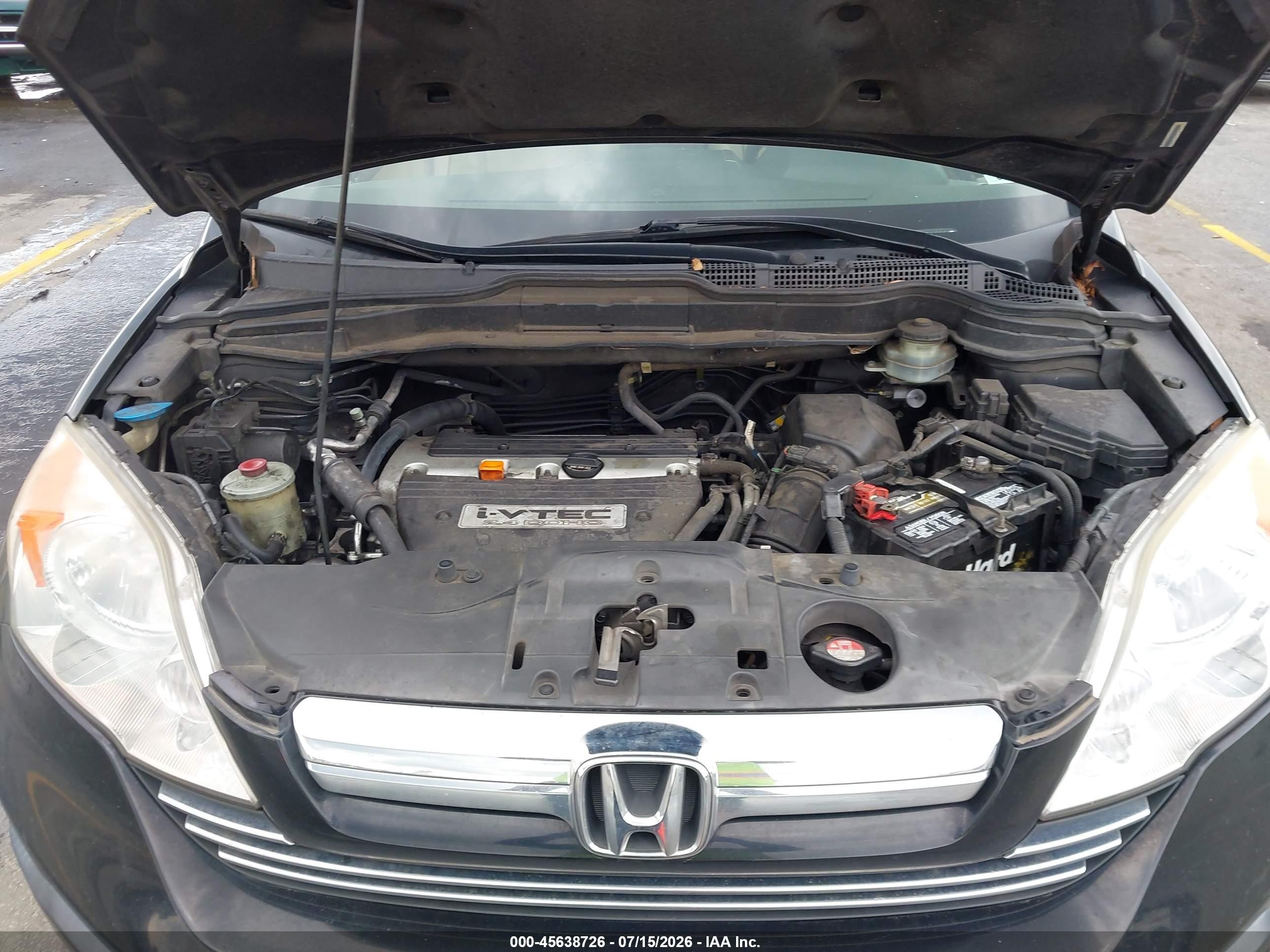 2007 Honda Cr-v Ex-l Black vin: JHLRE387X7C081595