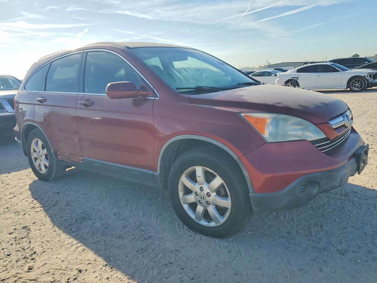 2008 Honda Cr-v Exl Burgundy vin: JHLRE387X8C011550