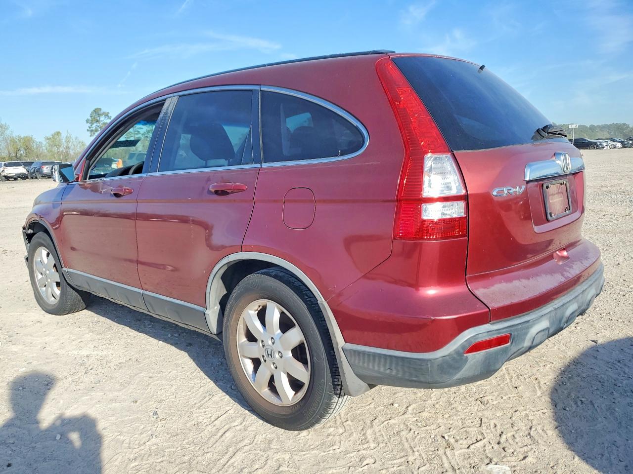 2008 Honda Cr-v Exl Burgundy vin: JHLRE387X8C011550