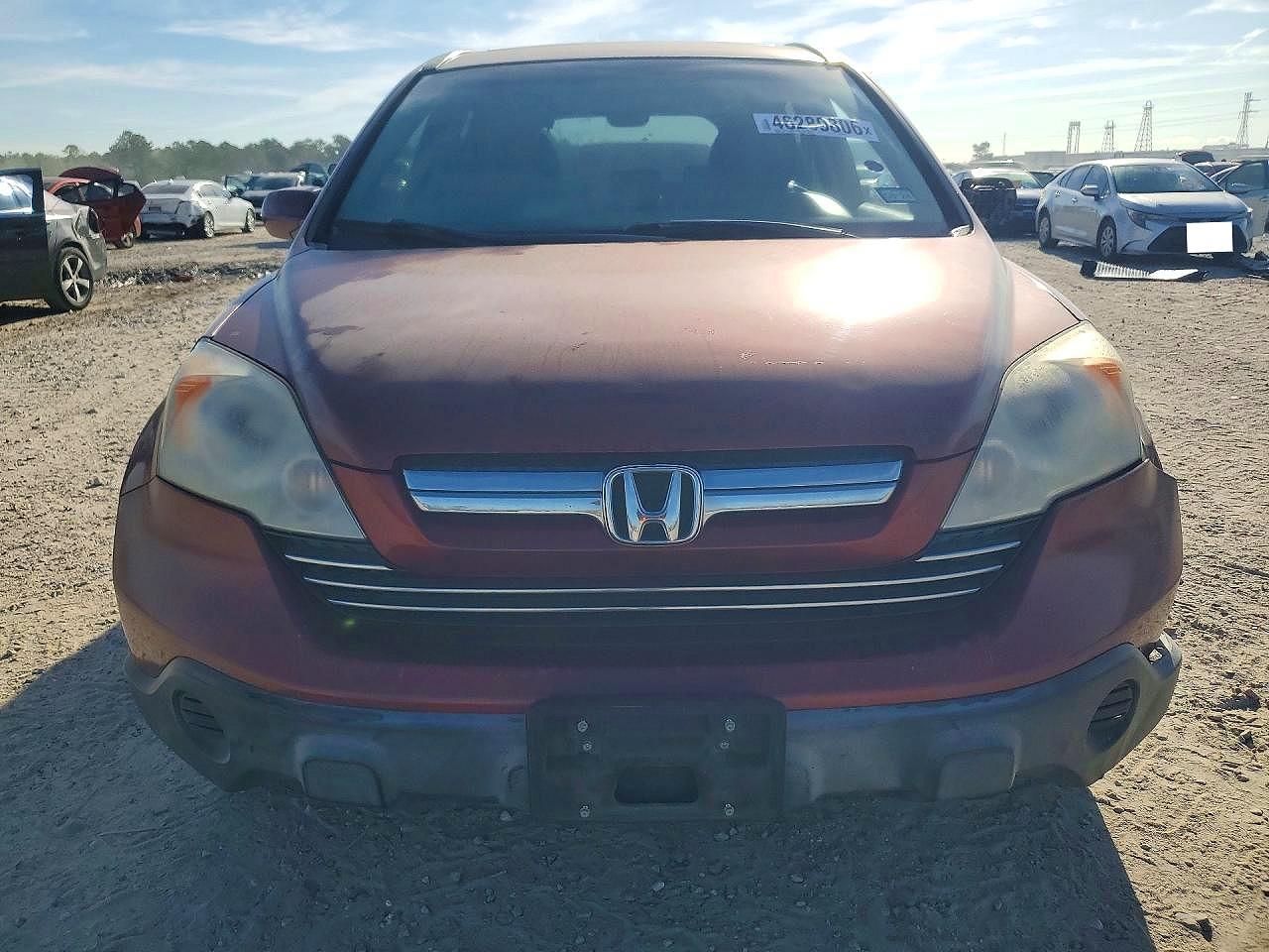 2008 Honda Cr-v Exl Burgundy vin: JHLRE387X8C011550