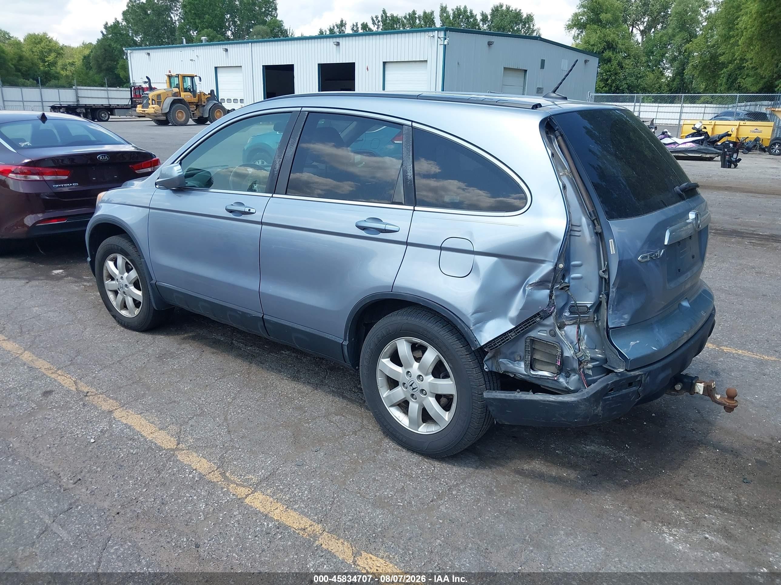 2008 Honda Cr-v Ex-l Light Blue vin: JHLRE387X8C021902