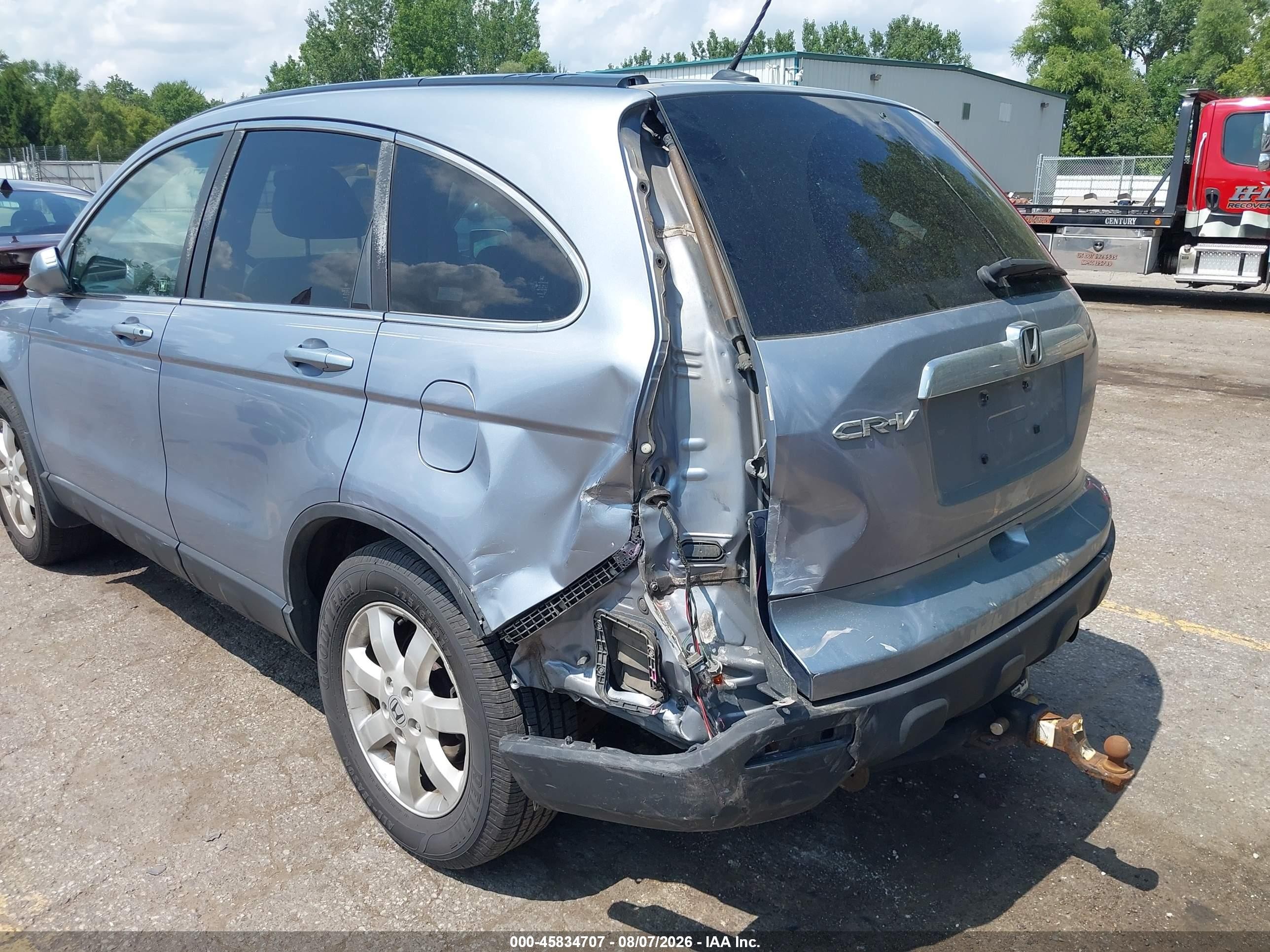 2008 Honda Cr-v Ex-l Light Blue vin: JHLRE387X8C021902