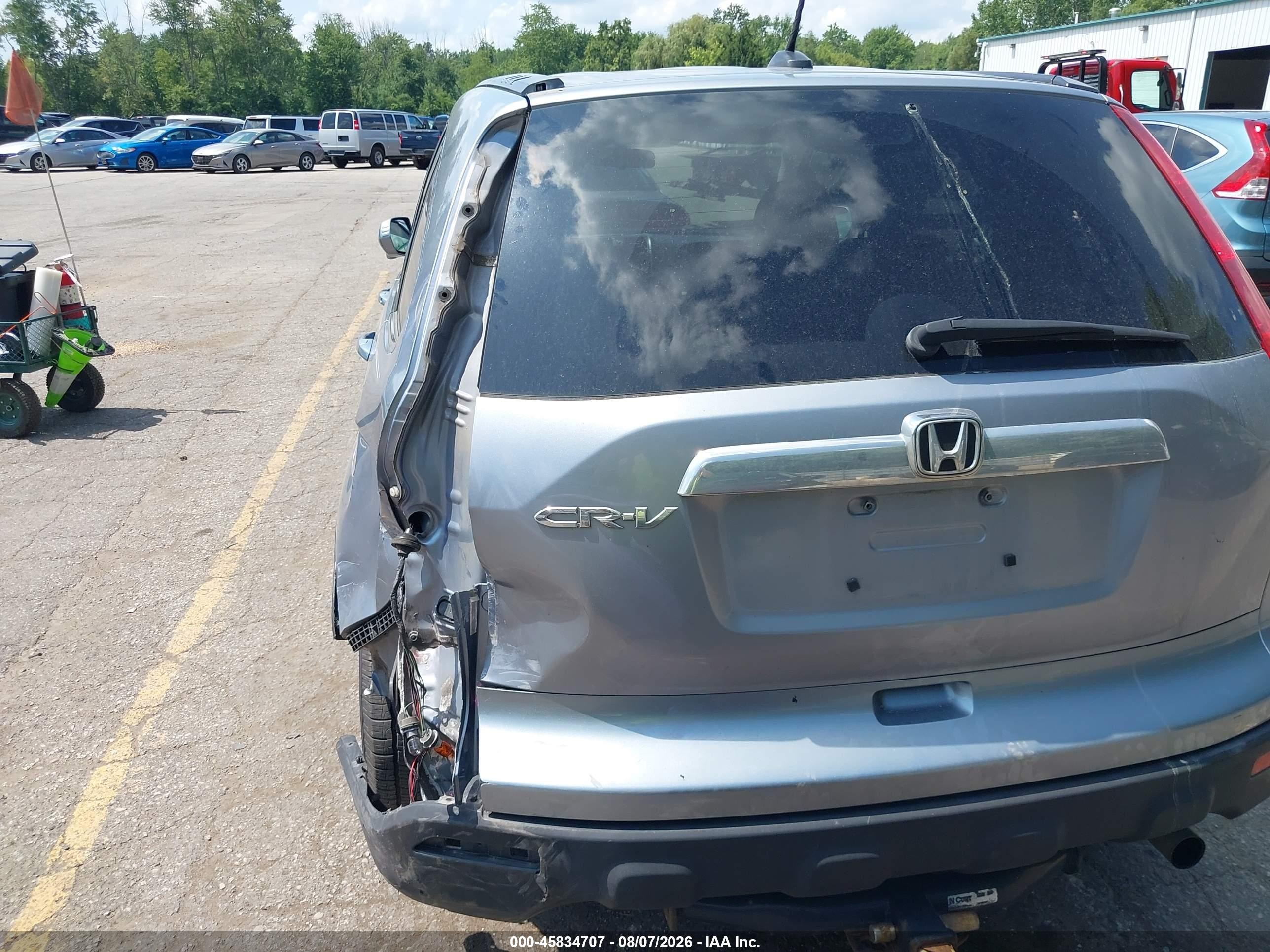2008 Honda Cr-v Ex-l Light Blue vin: JHLRE387X8C021902