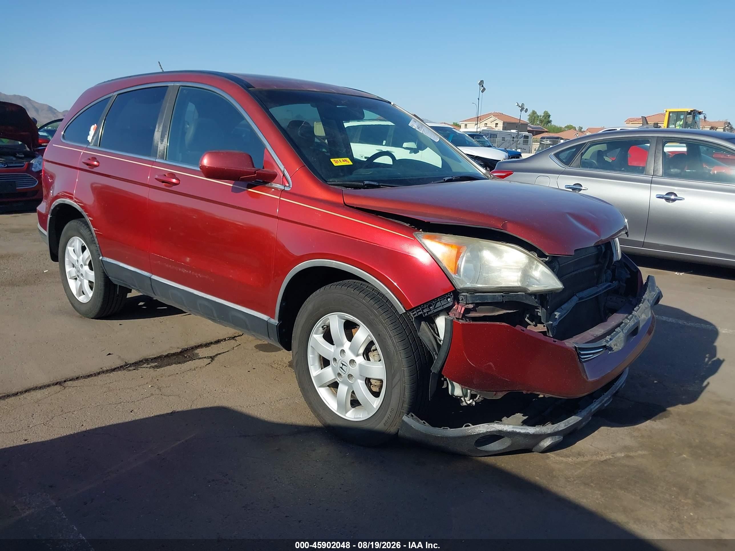 2008 Honda Cr-v Ex-l Maroon vin: JHLRE387X8C027358