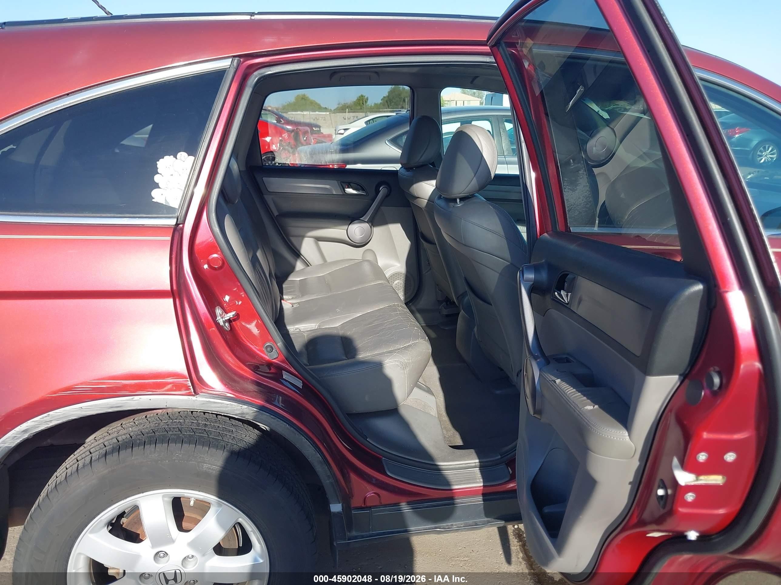 2008 Honda Cr-v Ex-l Maroon vin: JHLRE387X8C027358