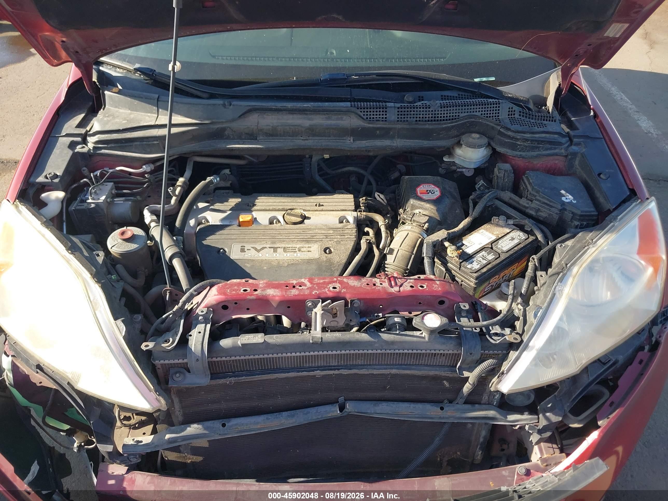 2008 Honda Cr-v Ex-l Maroon vin: JHLRE387X8C027358