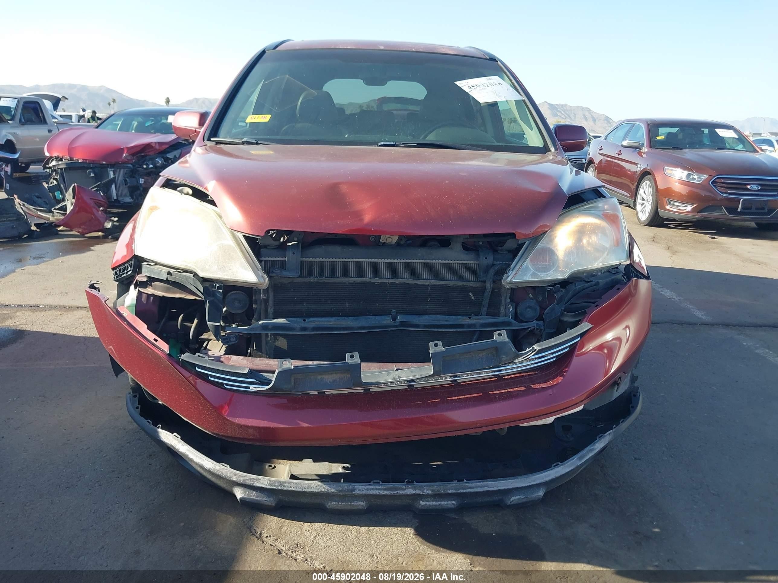 2008 Honda Cr-v Ex-l Maroon vin: JHLRE387X8C027358