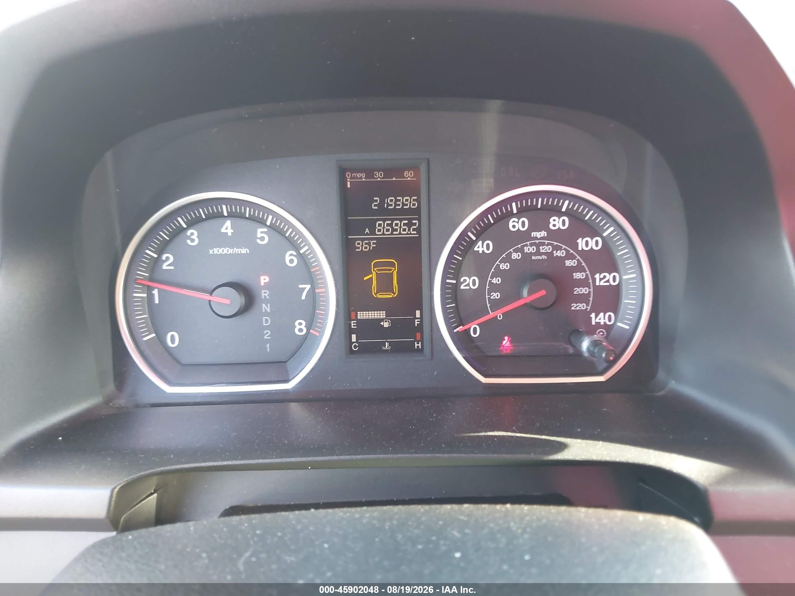 2008 Honda Cr-v Ex-l Maroon vin: JHLRE387X8C027358