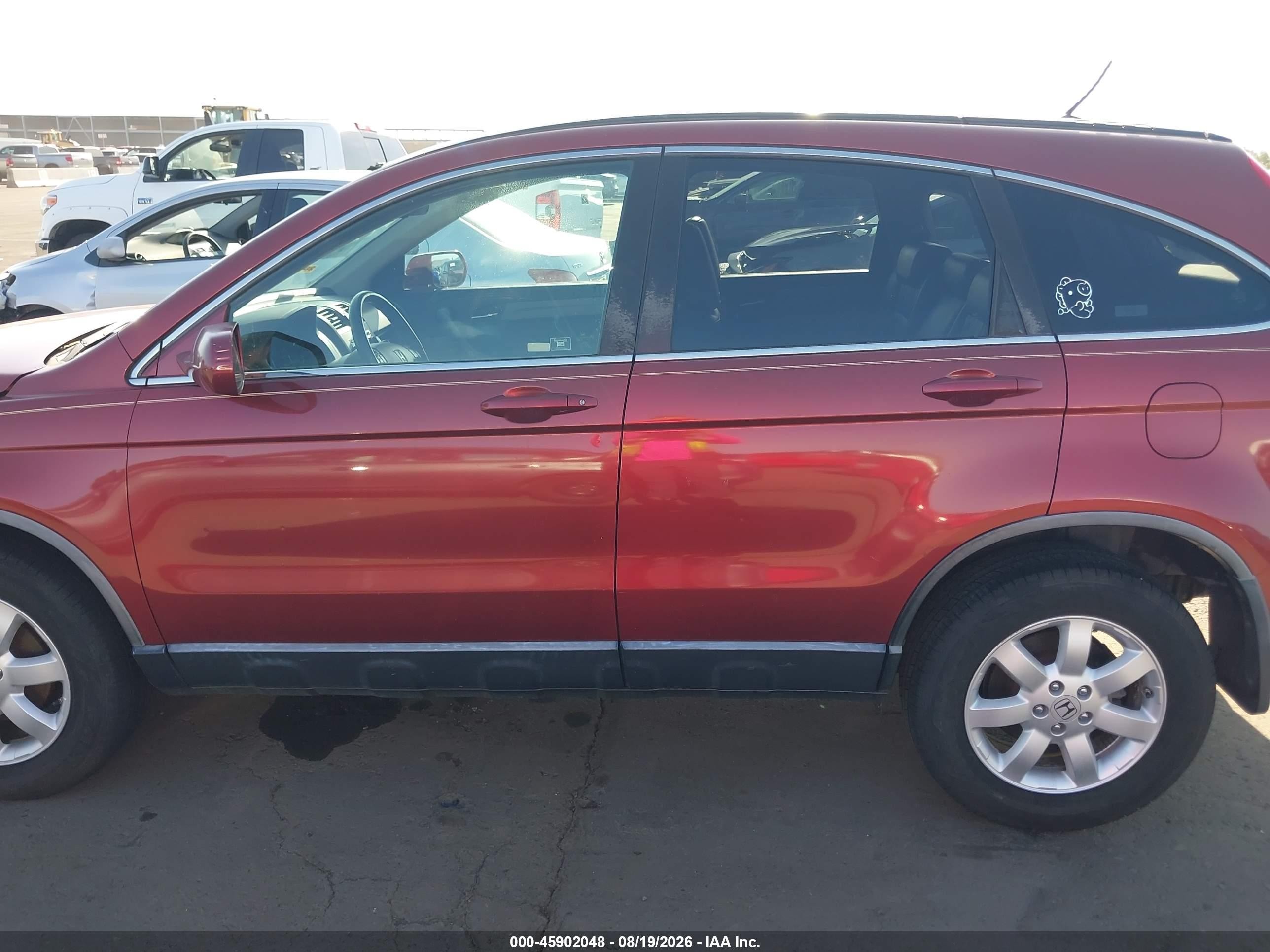 2008 Honda Cr-v Ex-l Maroon vin: JHLRE387X8C027358