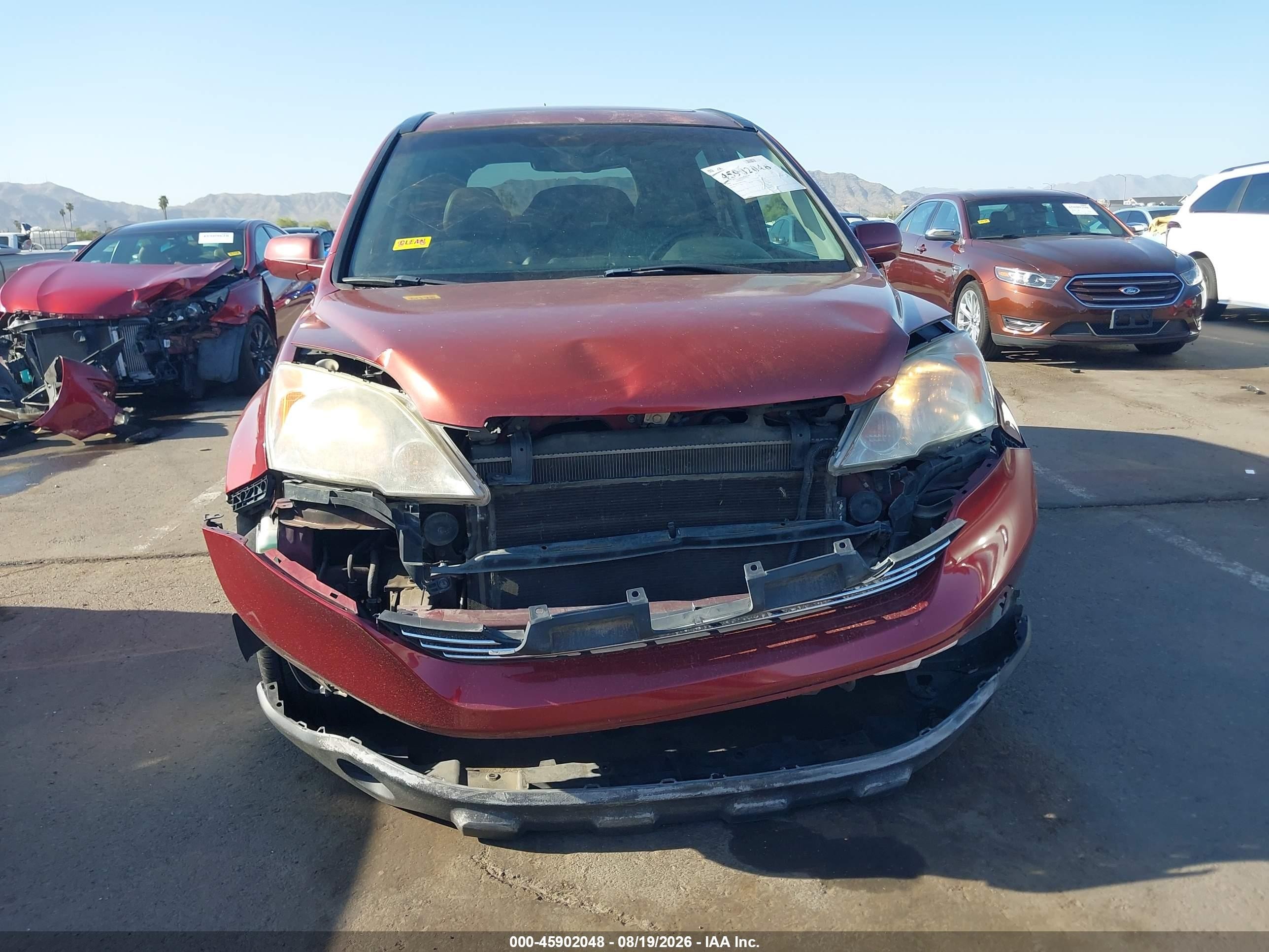 2008 Honda Cr-v Ex-l Maroon vin: JHLRE387X8C027358