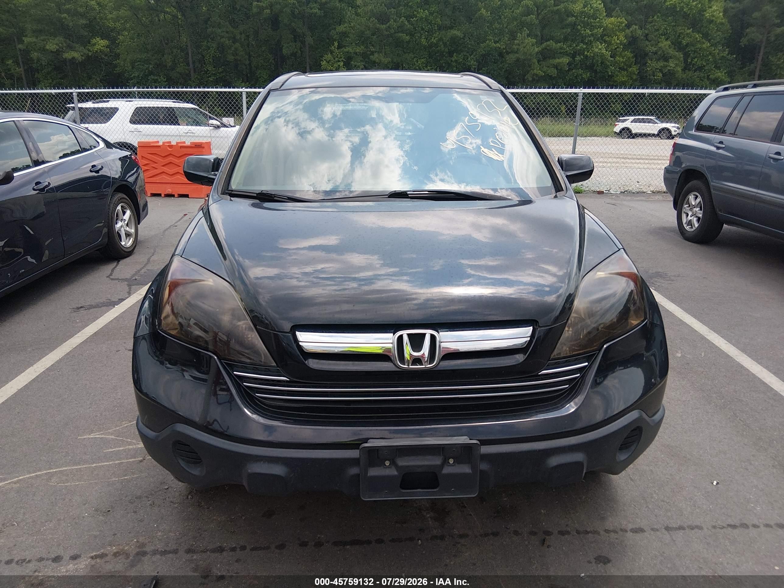 2008 Honda Cr-v Ex-l Black vin: JHLRE387X8C042801