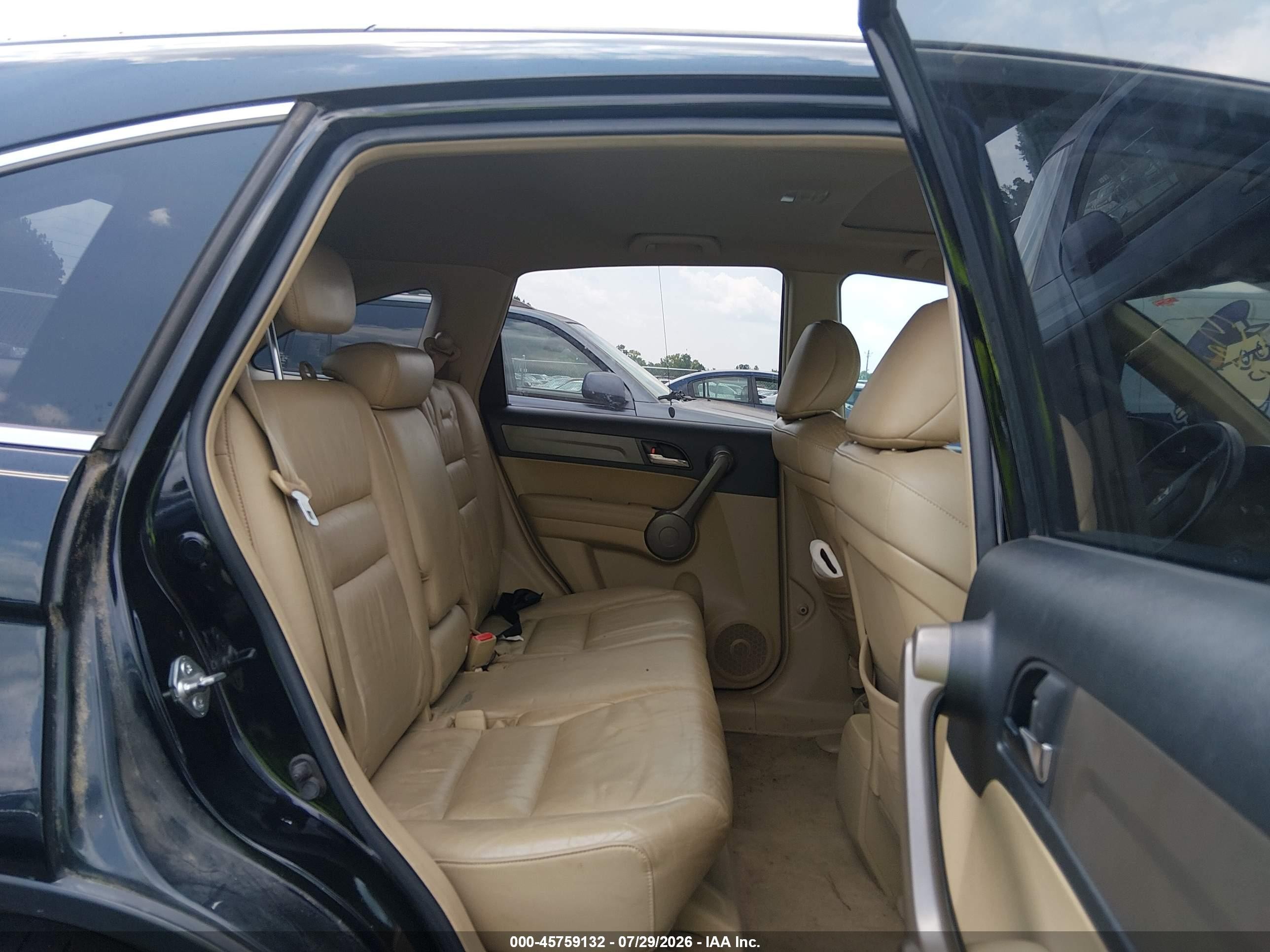 2008 Honda Cr-v Ex-l Black vin: JHLRE387X8C042801