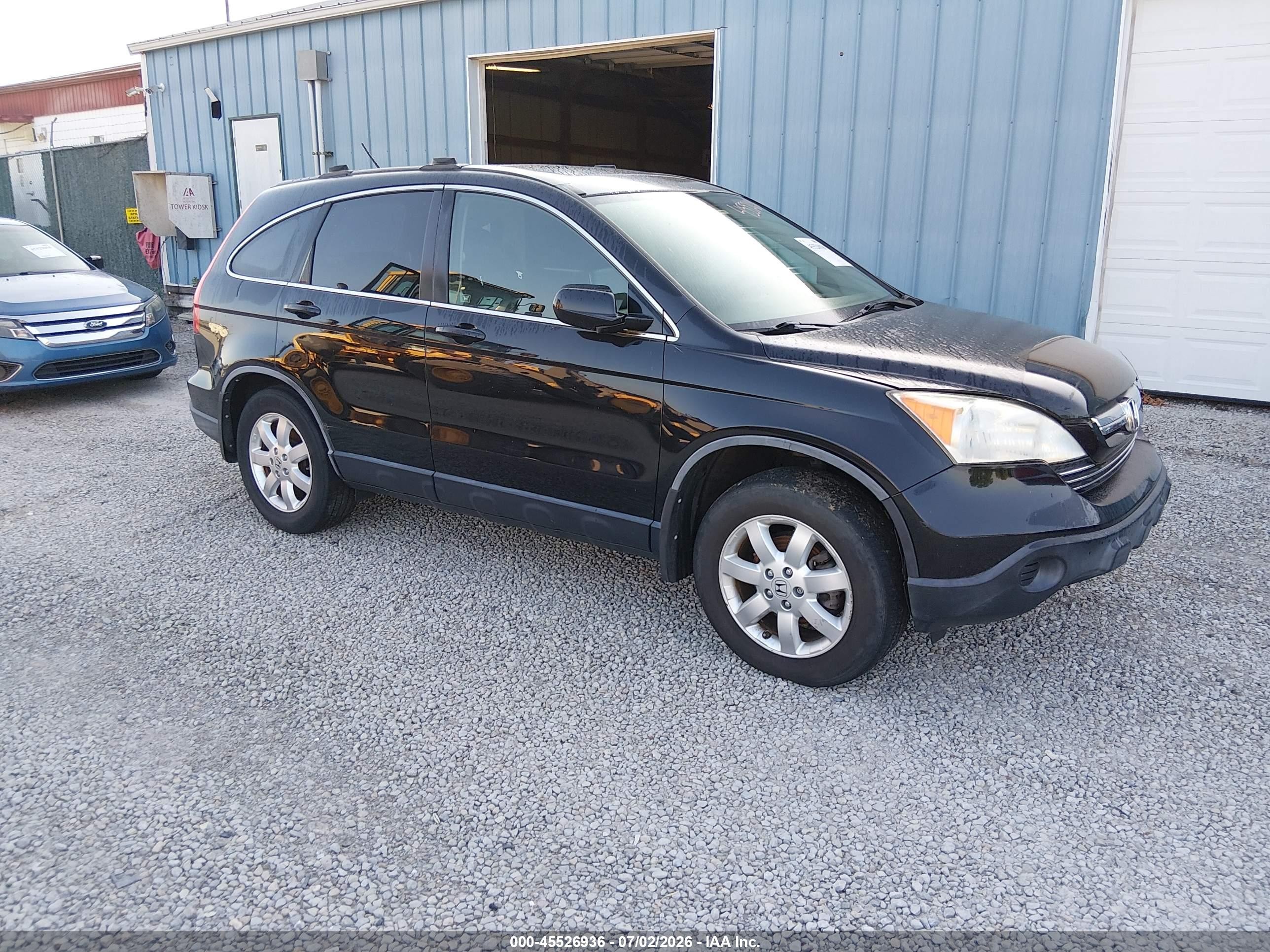 2008 Honda Cr-v Ex-l Black vin: JHLRE387X8C043723