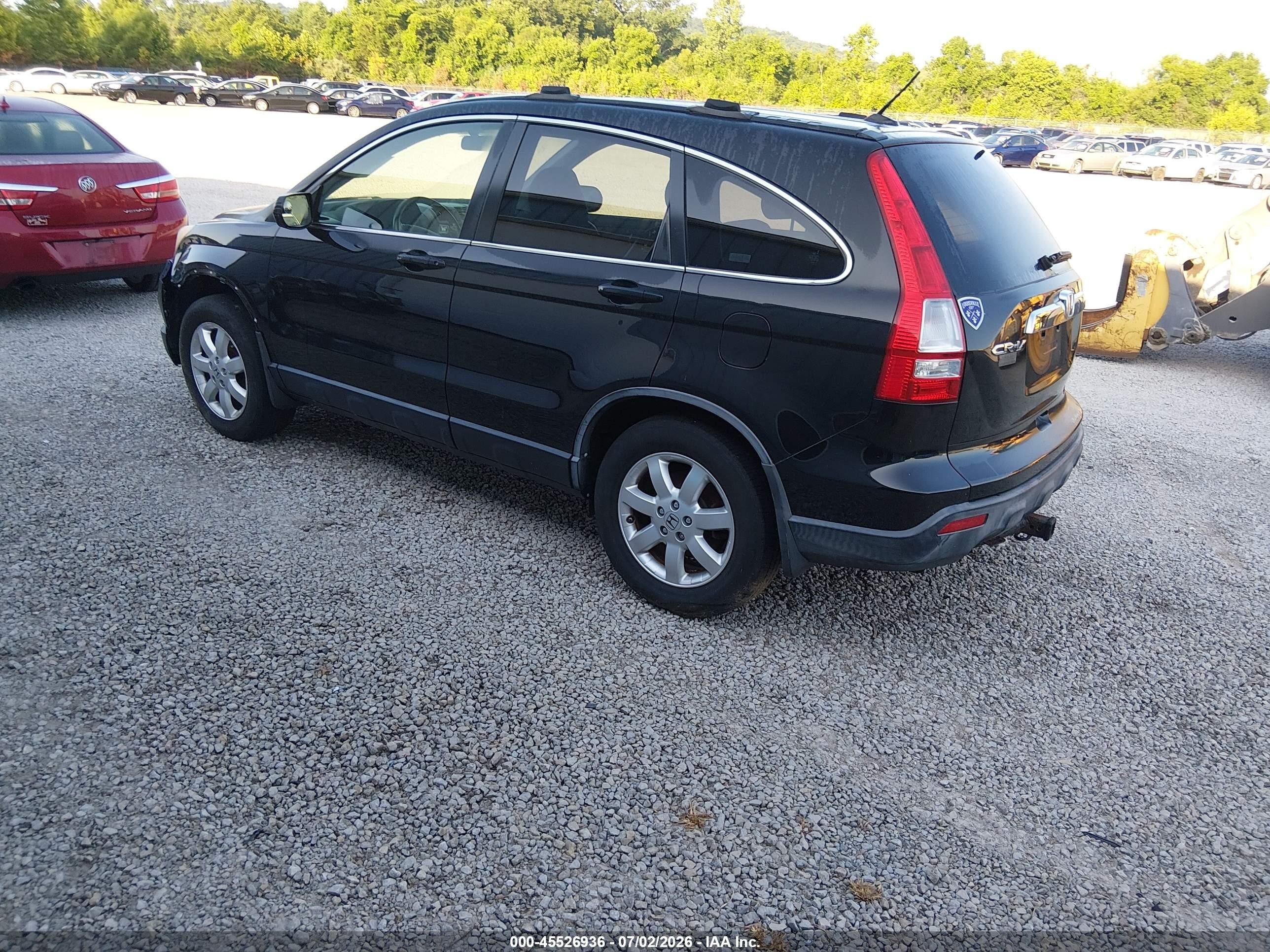 2008 Honda Cr-v Ex-l Black vin: JHLRE387X8C043723