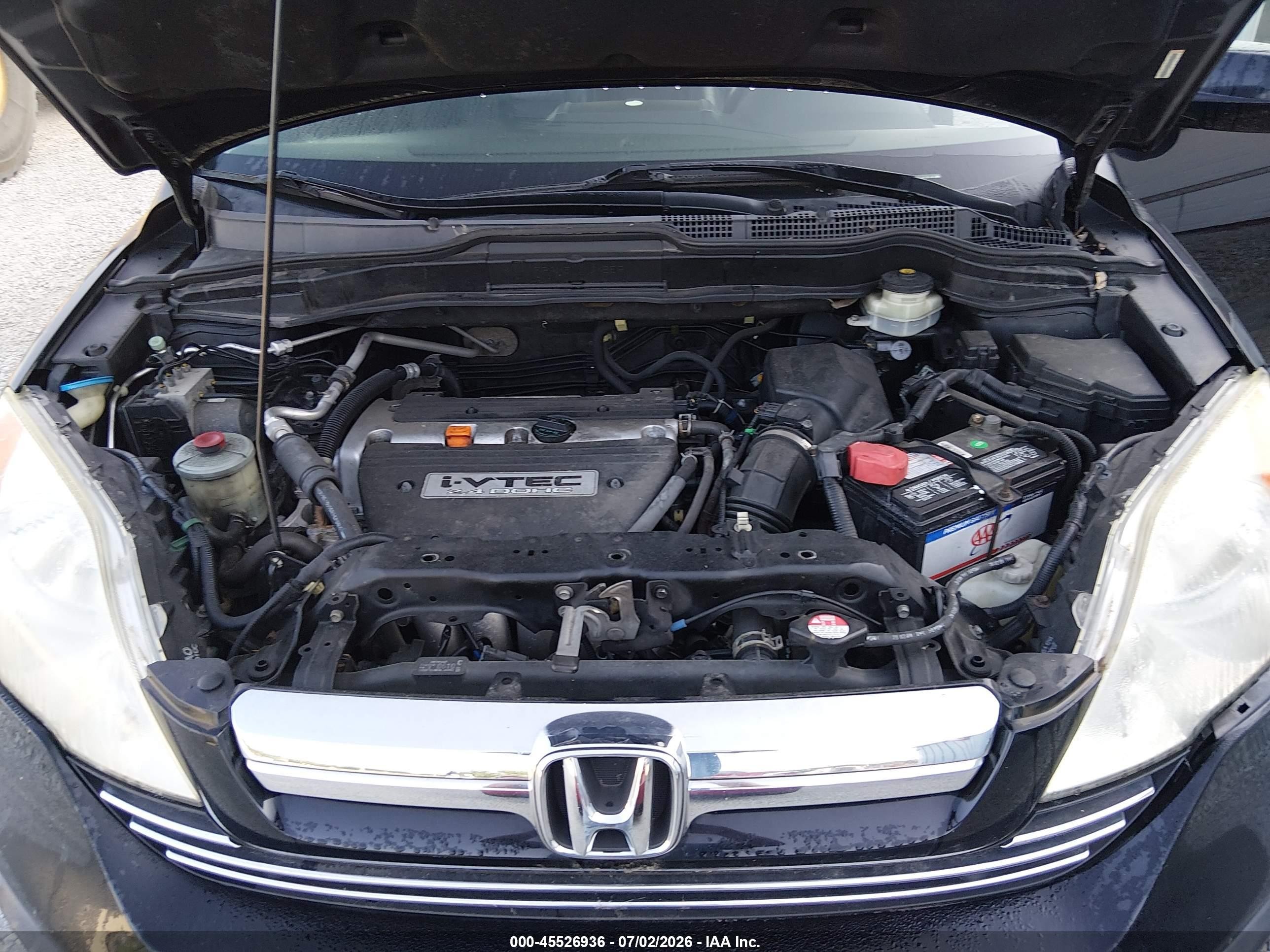 2008 Honda Cr-v Ex-l Black vin: JHLRE387X8C043723