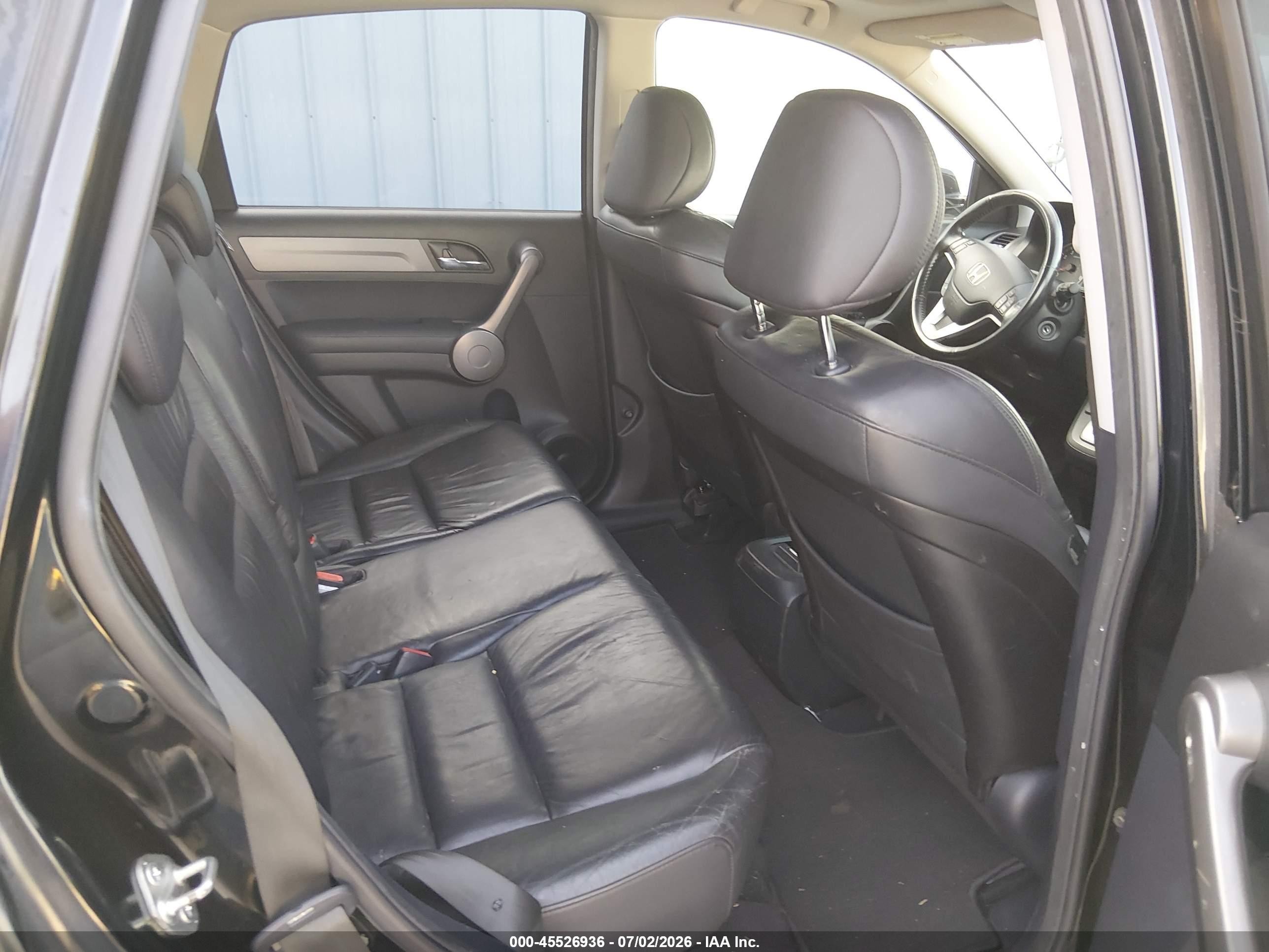 2008 Honda Cr-v Ex-l Black vin: JHLRE387X8C043723